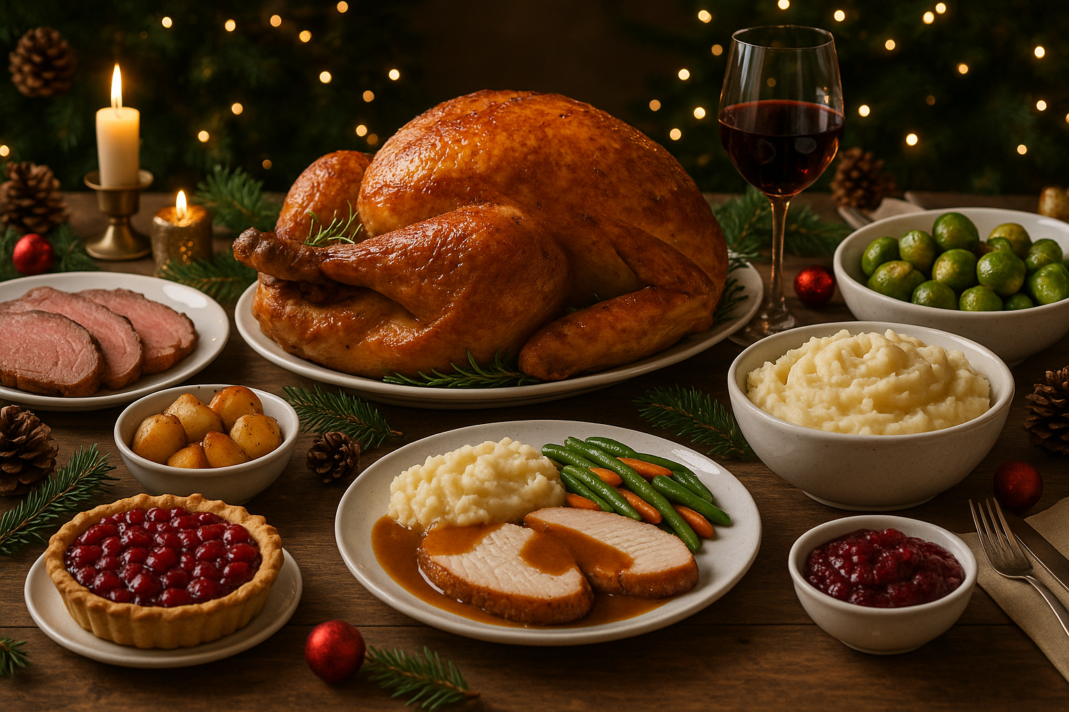 wat eten met kerst - Illustration