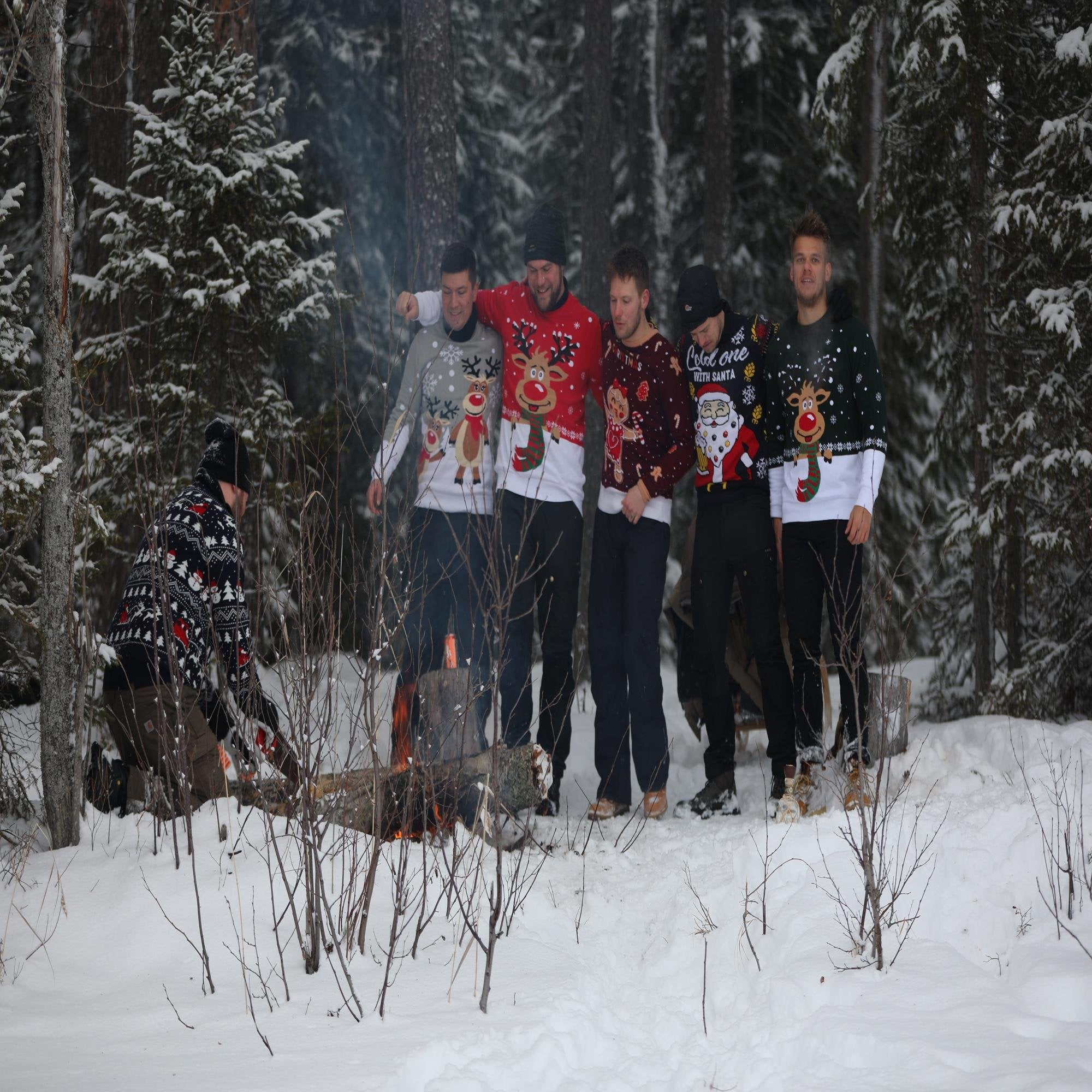 réveillon de noël en famille - Illustration