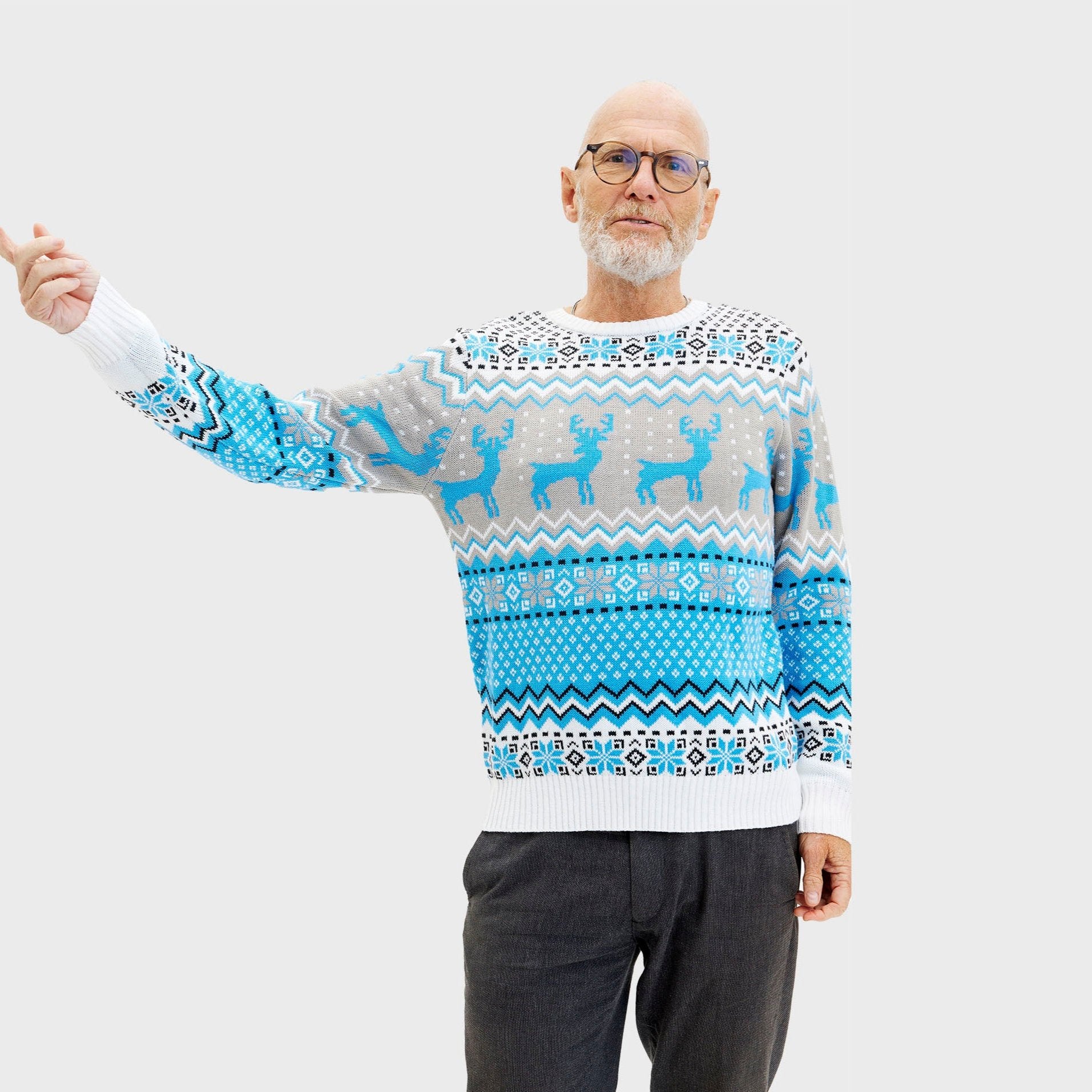 Le Pull De Traditionnel Bleu - Homme