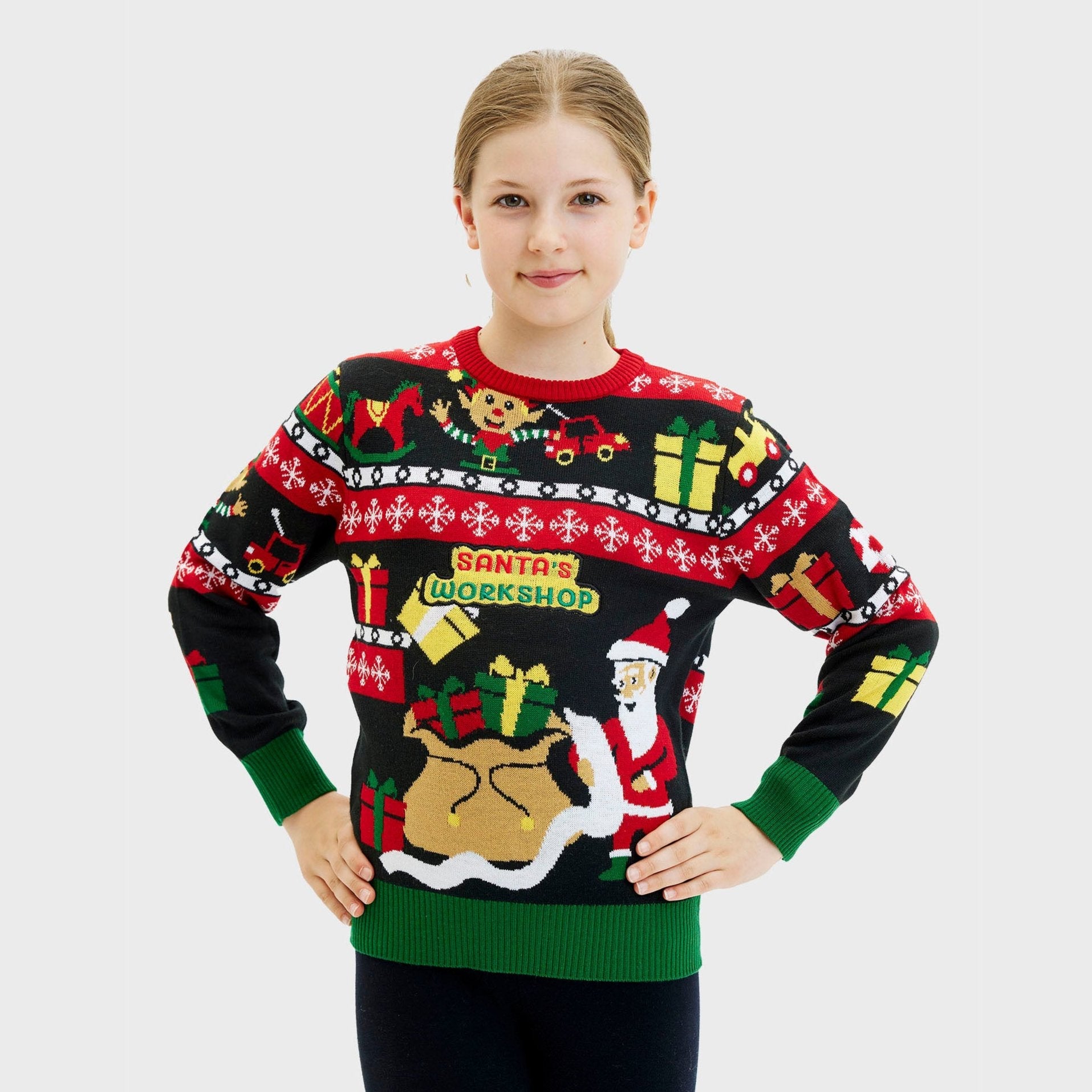 Santa's Workshop Kersttrui - Kinderen