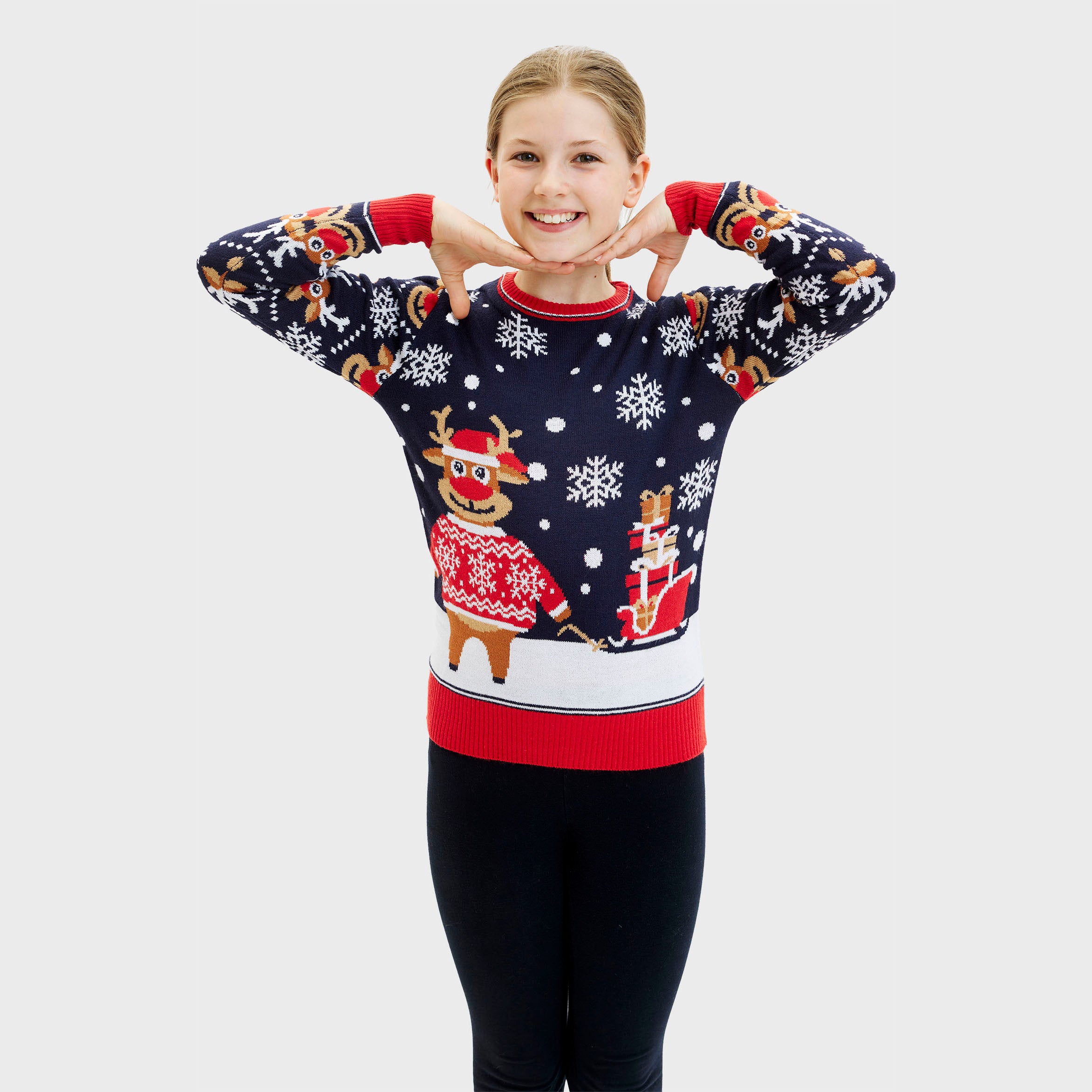 The Bringing Christmas Gifts Sweater - Enfants