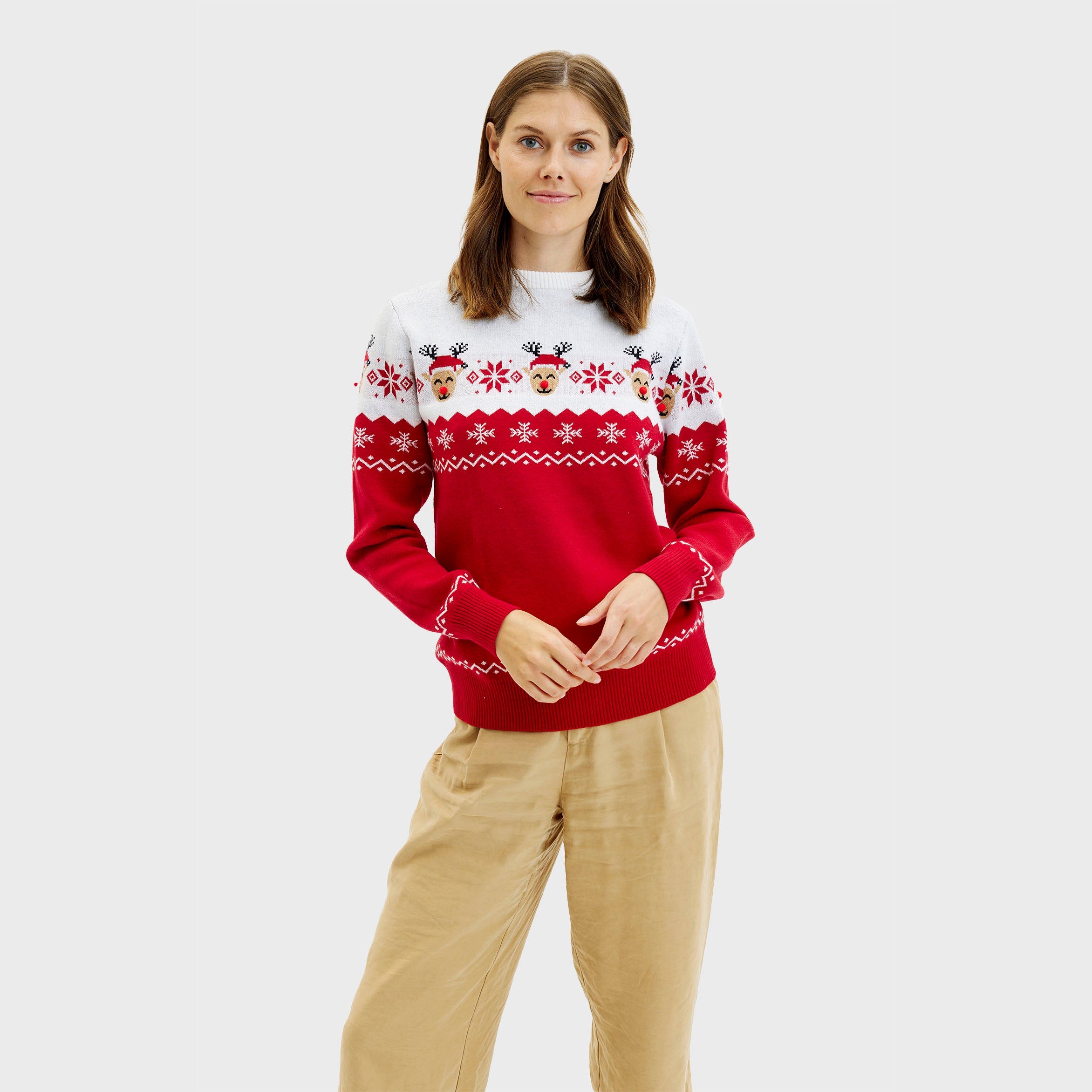 De schattige kersttrui – Dames