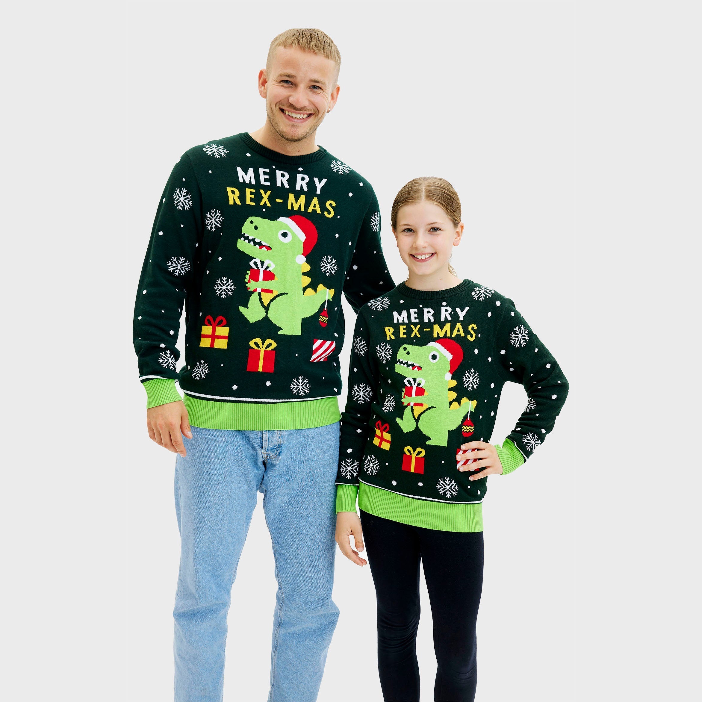 Leuke dino kersttrui - Kinderen.