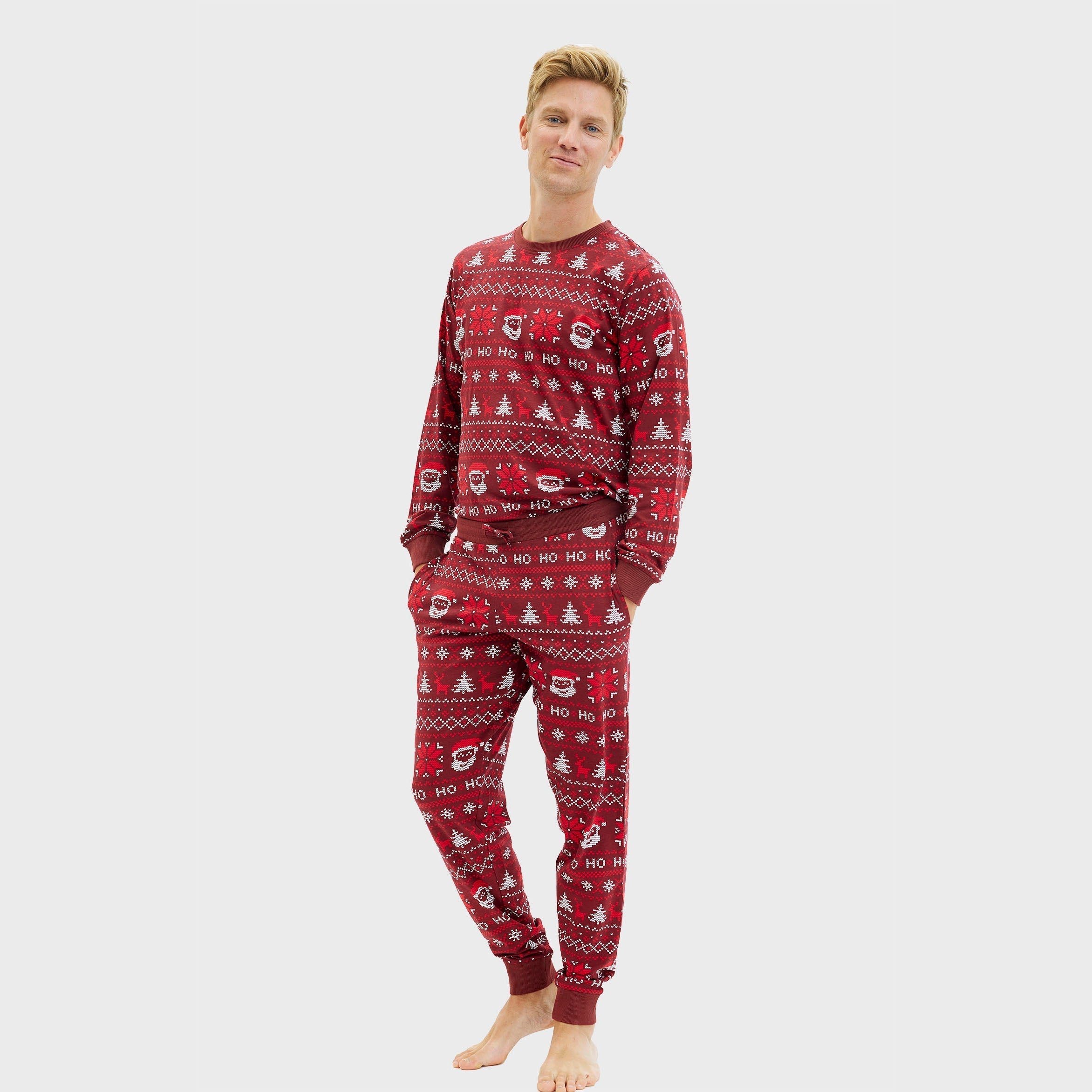 Ho ho ho kerstpyjama - Heren.