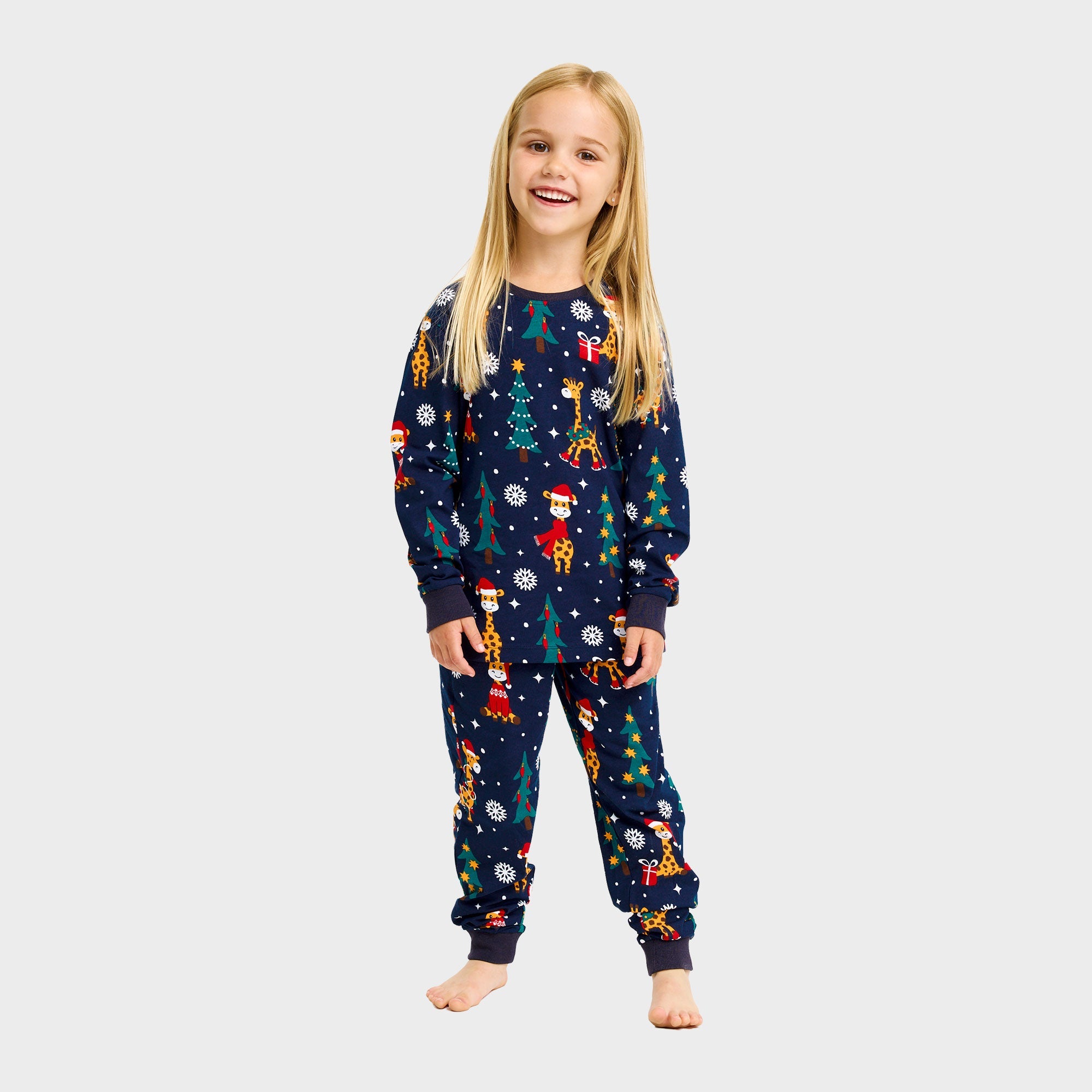 De giraffen kerstpyjama – Kinderen