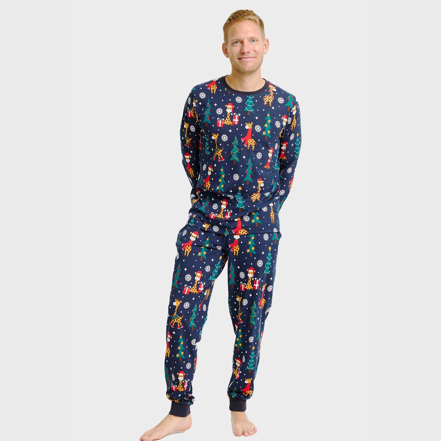 De giraffen kerstpyjama – Heren