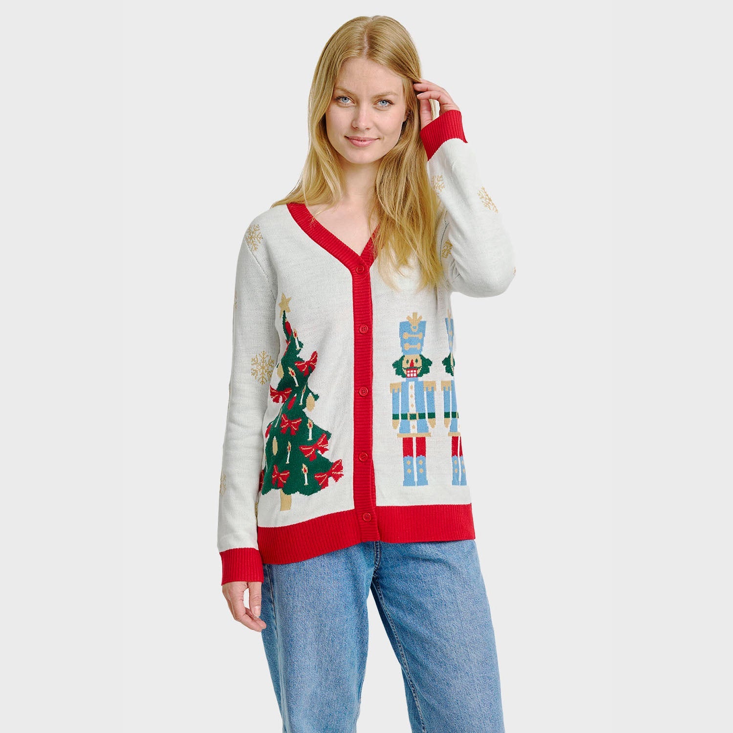 The Nutcracker kerstcardigan – Dames