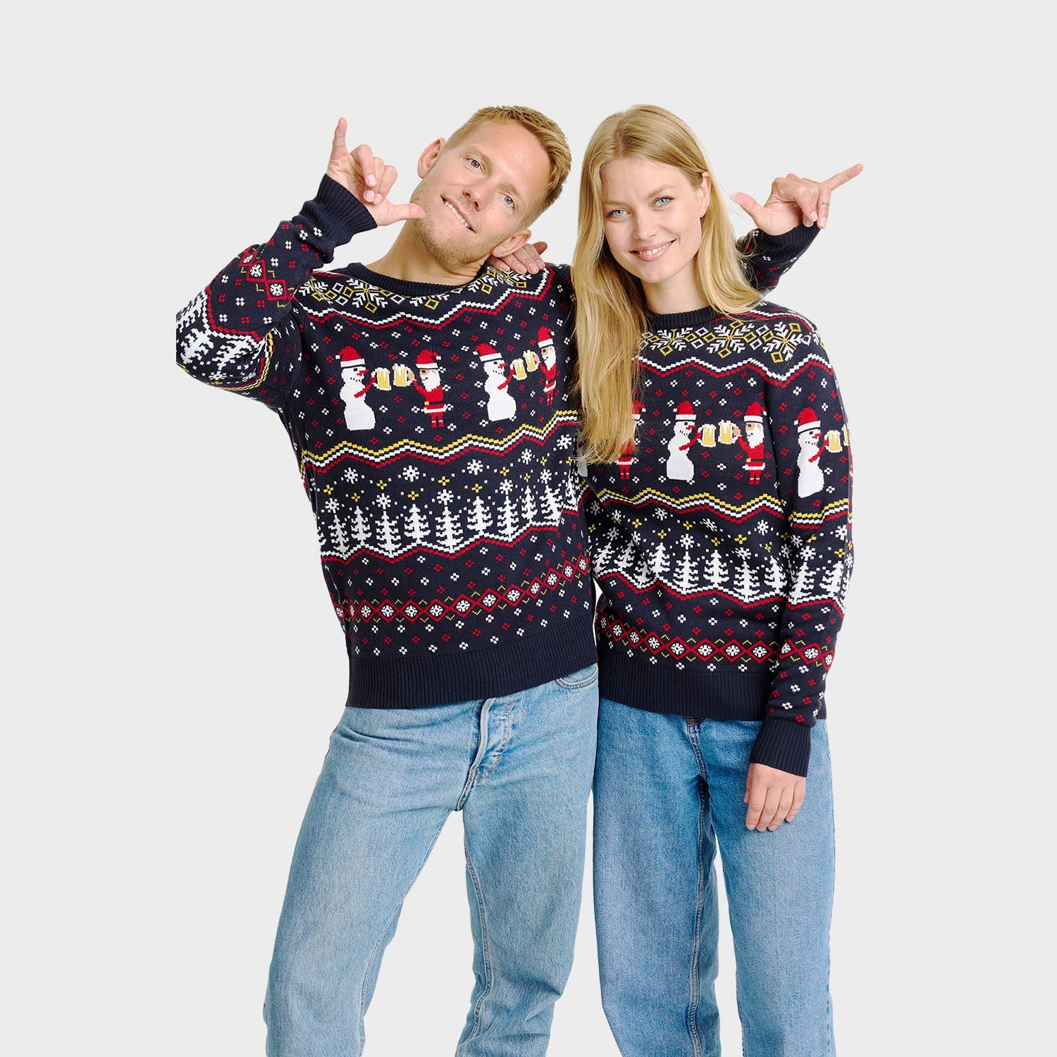 Cheers Santa kersttrui – Heren