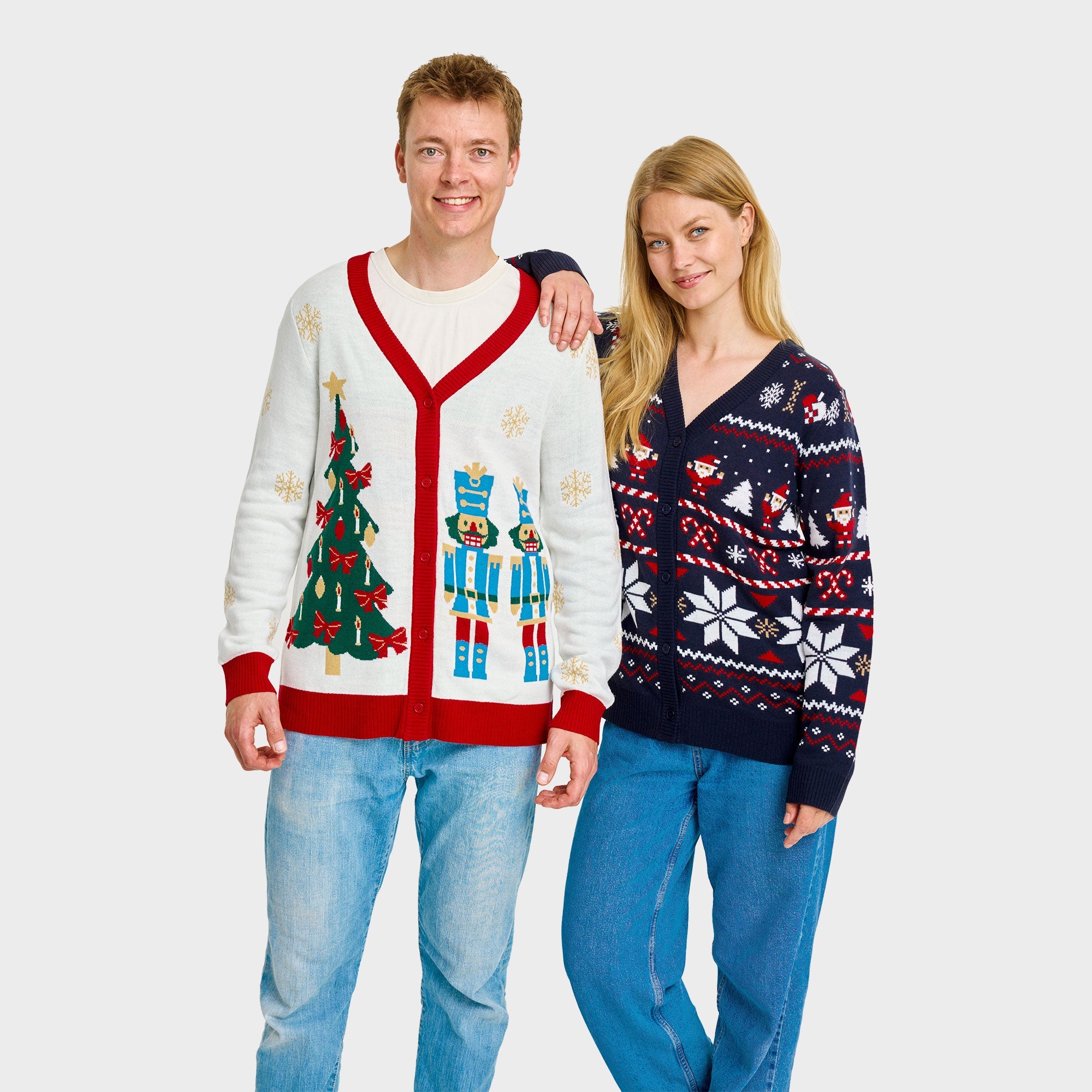The Nutcracker kerstcardigan – Heren