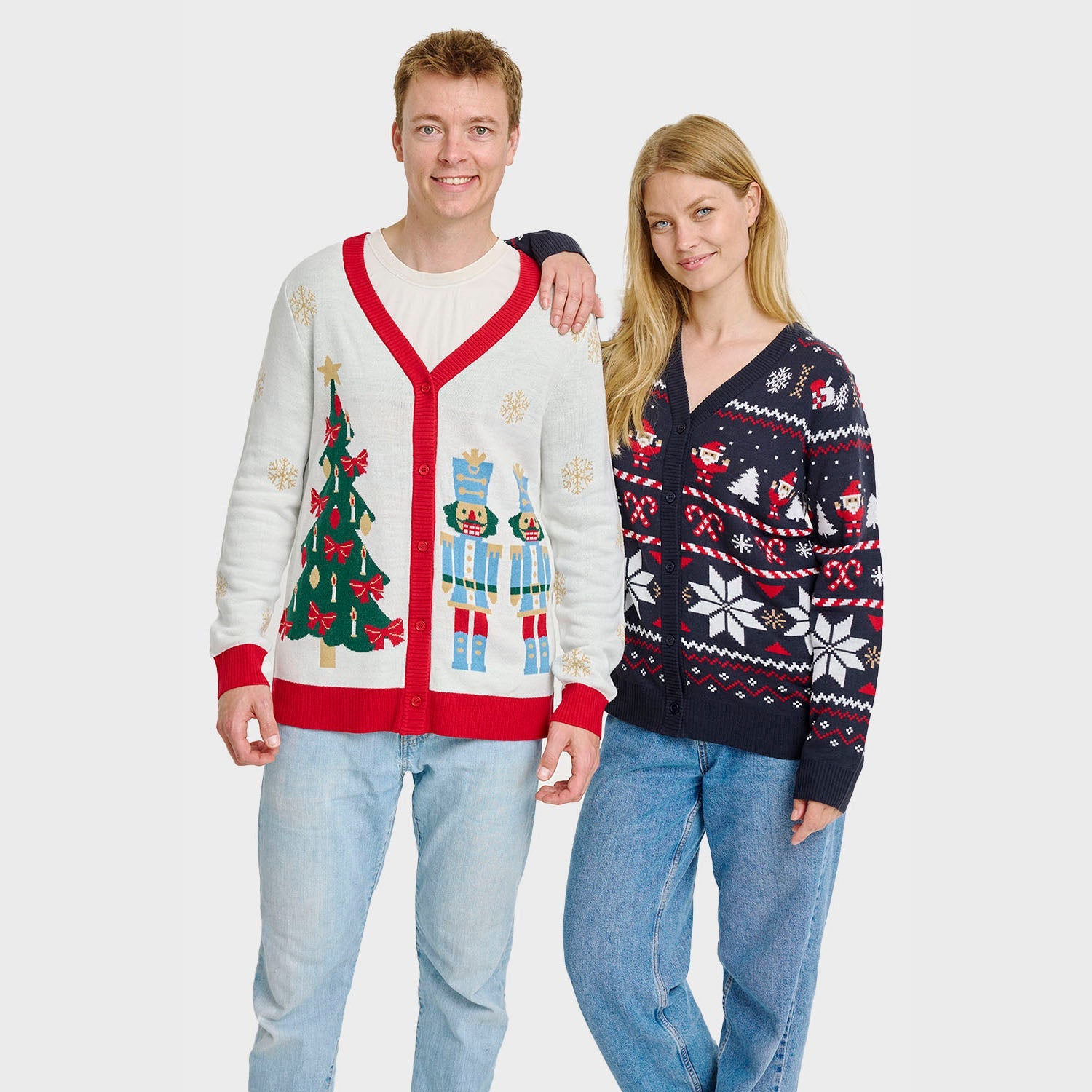 The Nutcracker kerstcardigan – Heren
