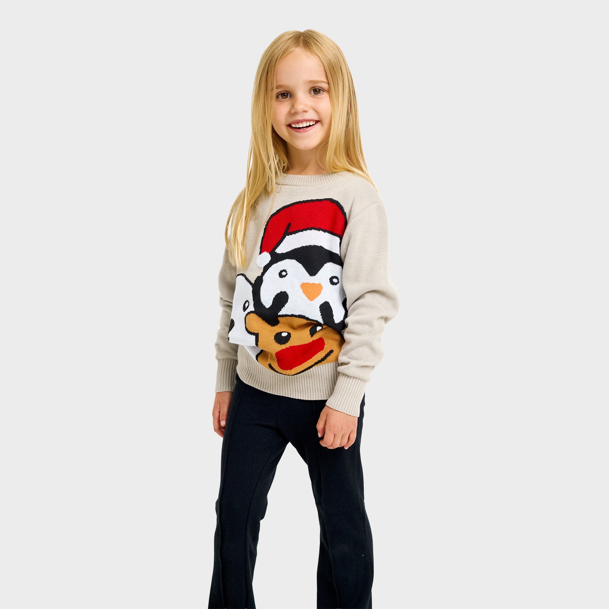 Dieren kersttrui – Kinderen