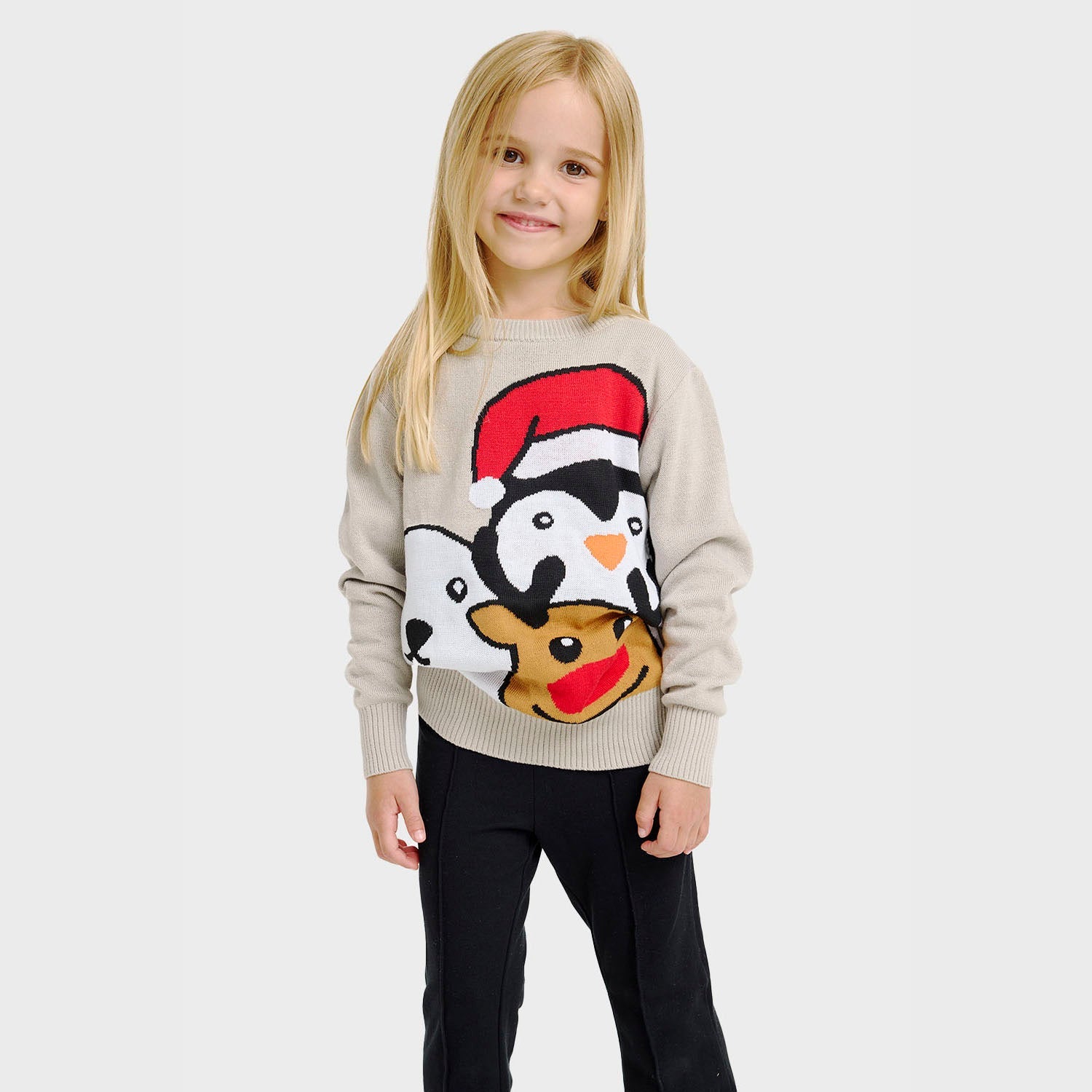 Dieren kersttrui – Kinderen