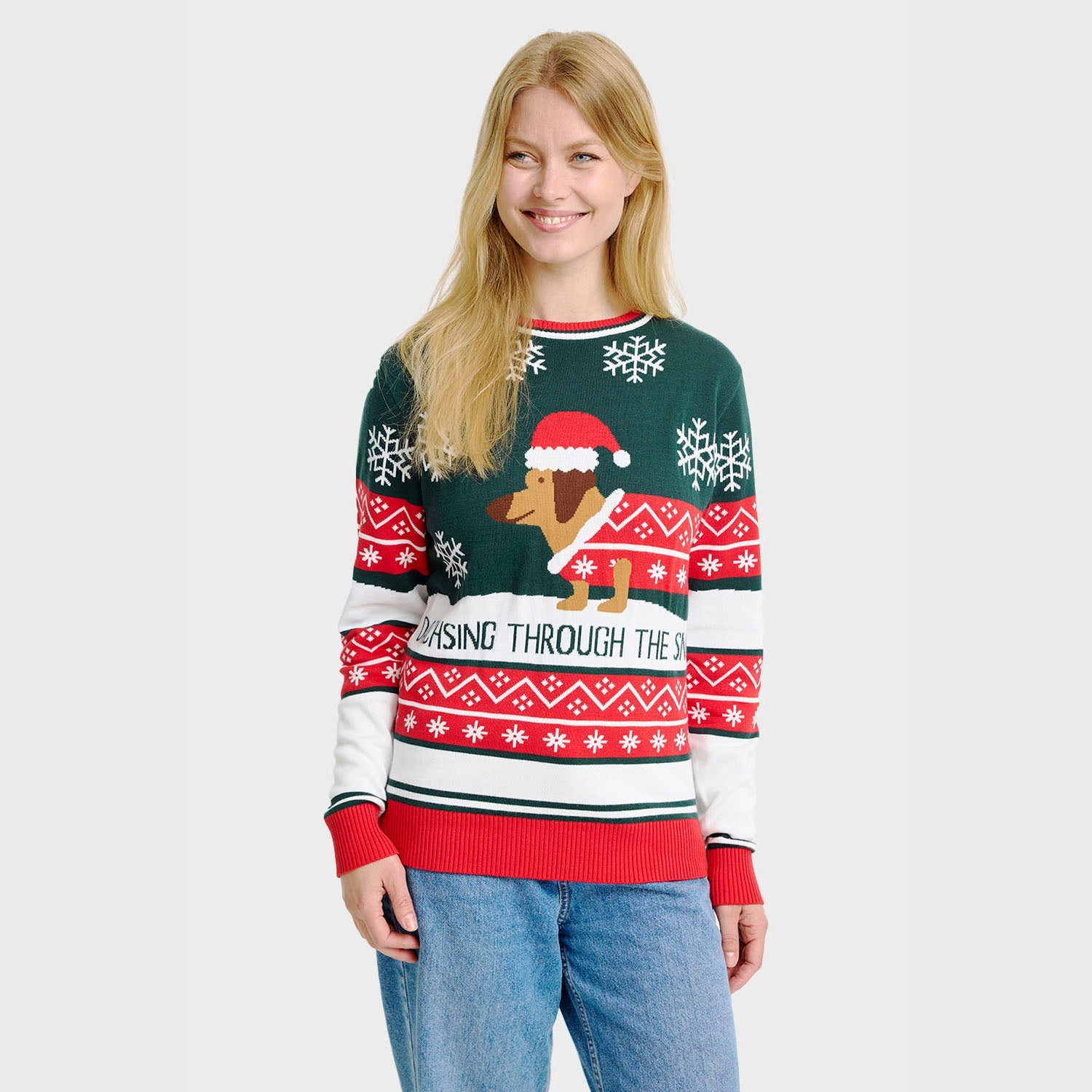 Dashing Around kersttrui – Dames