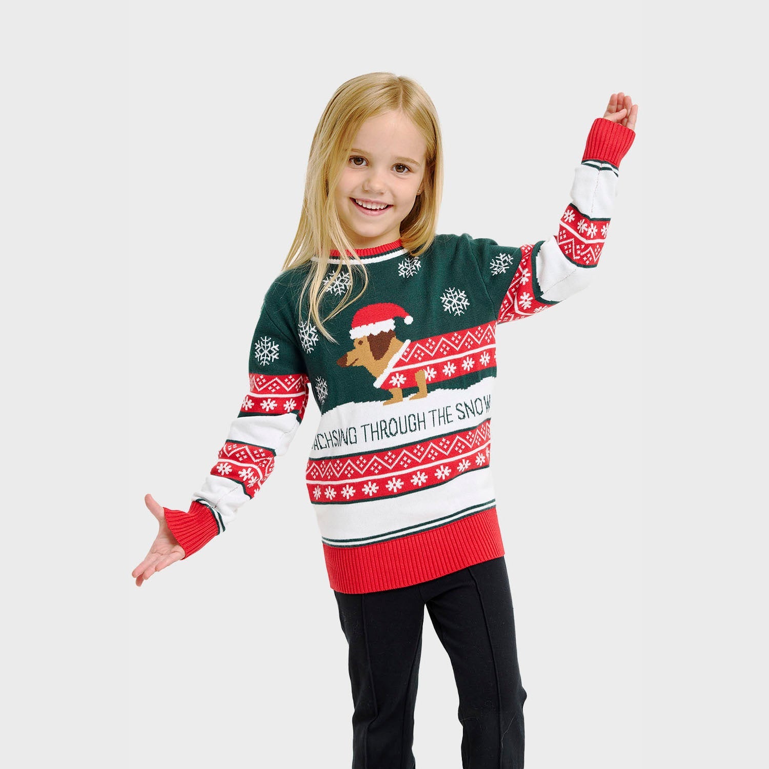 Dashing Around kersttrui – Kinderen