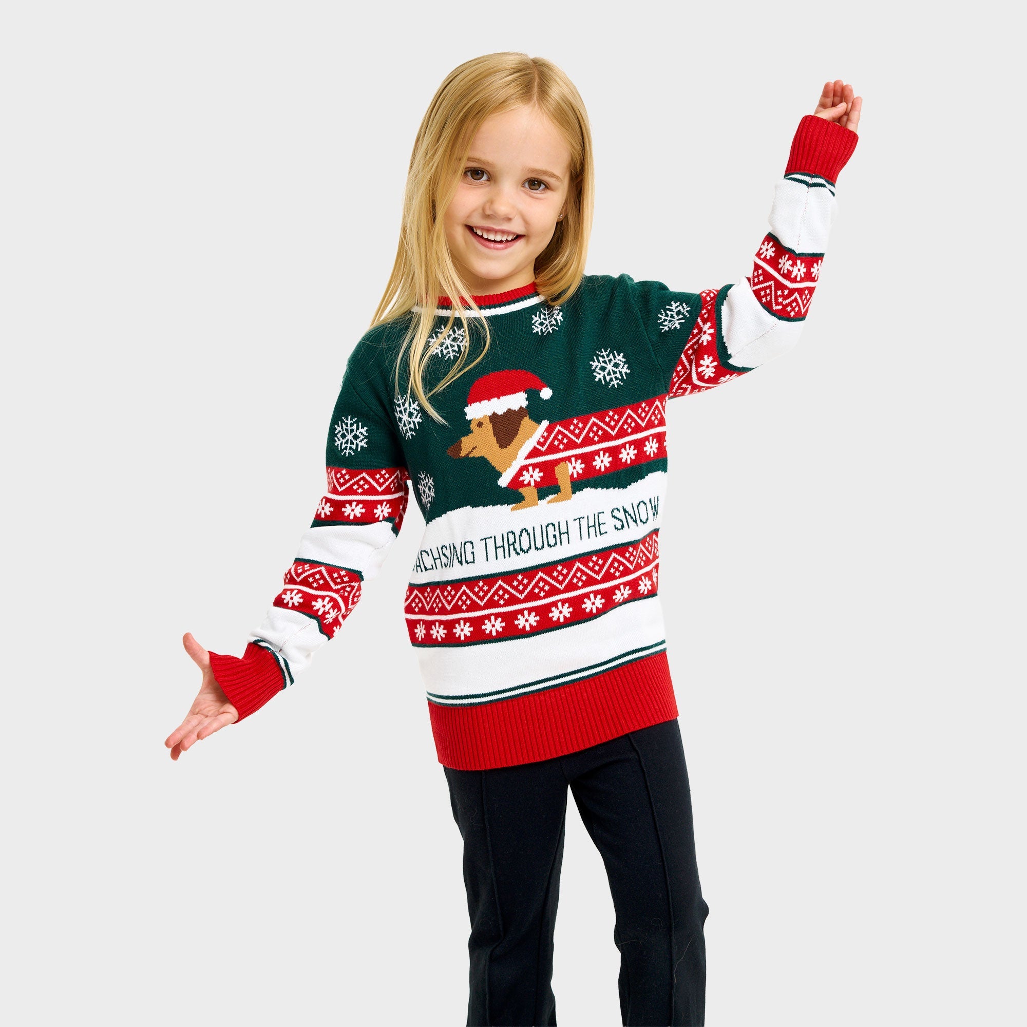 Dashing Around kersttrui – Kinderen
