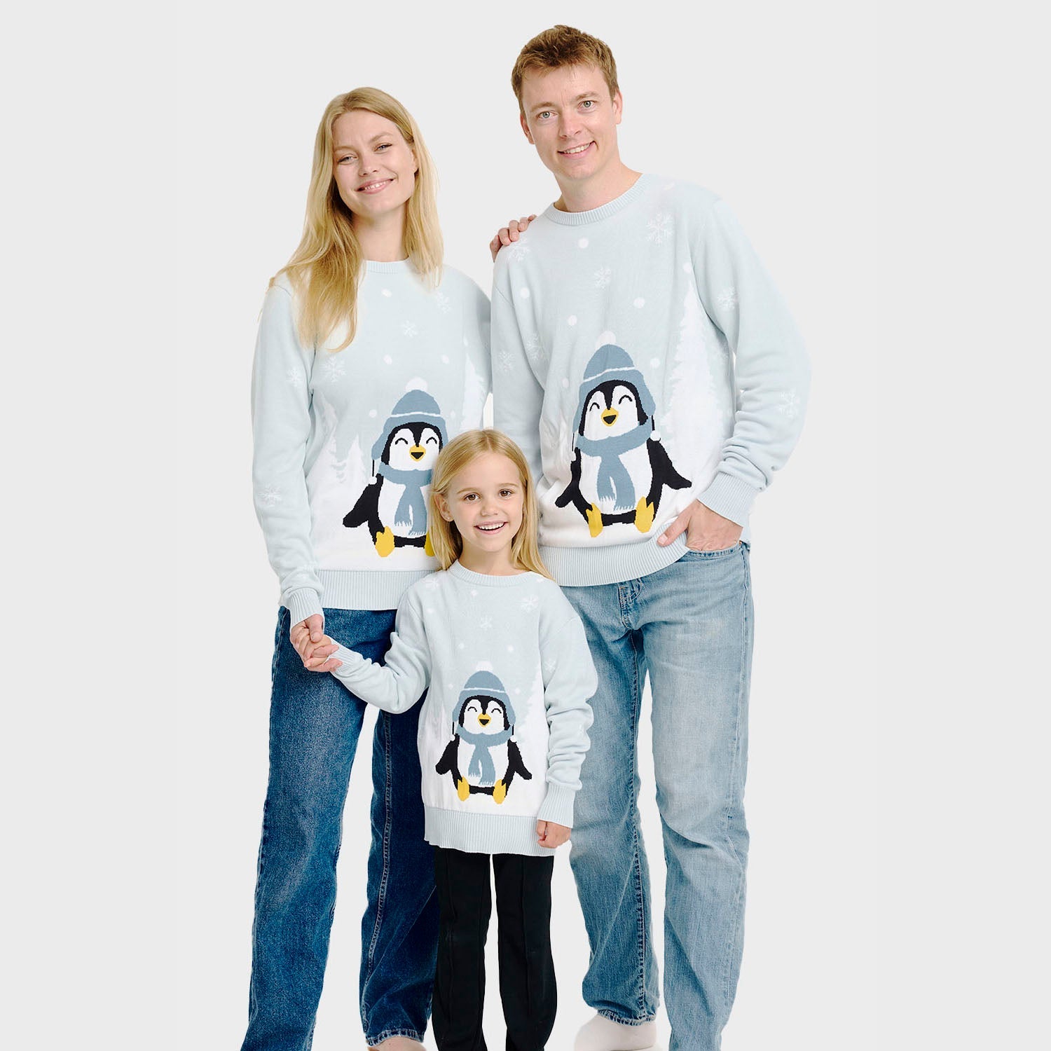 De lieve pinguïn kersttrui – Dames