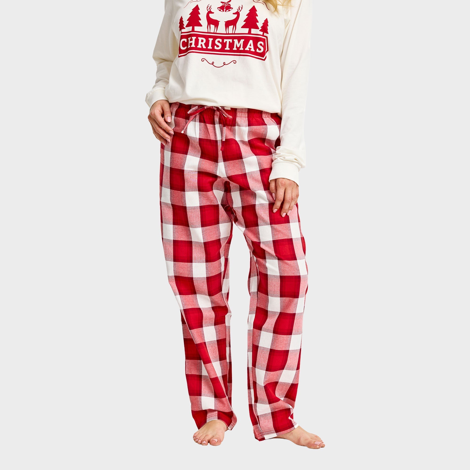 Merry Christmas flanellen pyjama – Dames