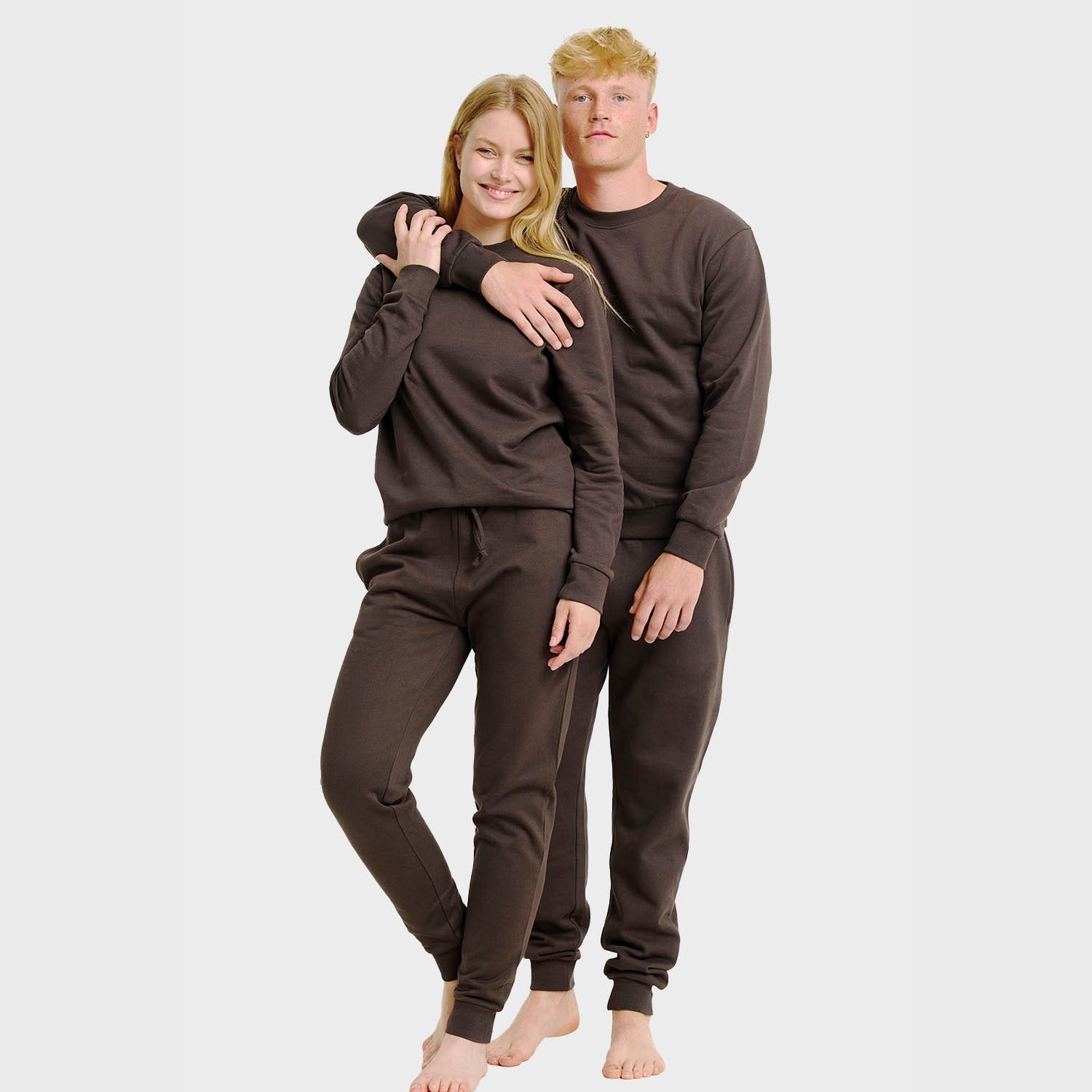Bruin sweatset – Dames