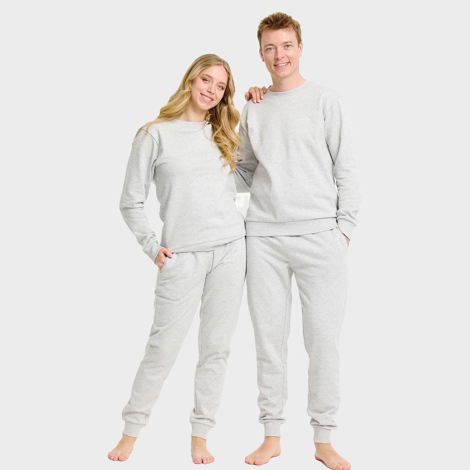 Grijs sweatset – Heren