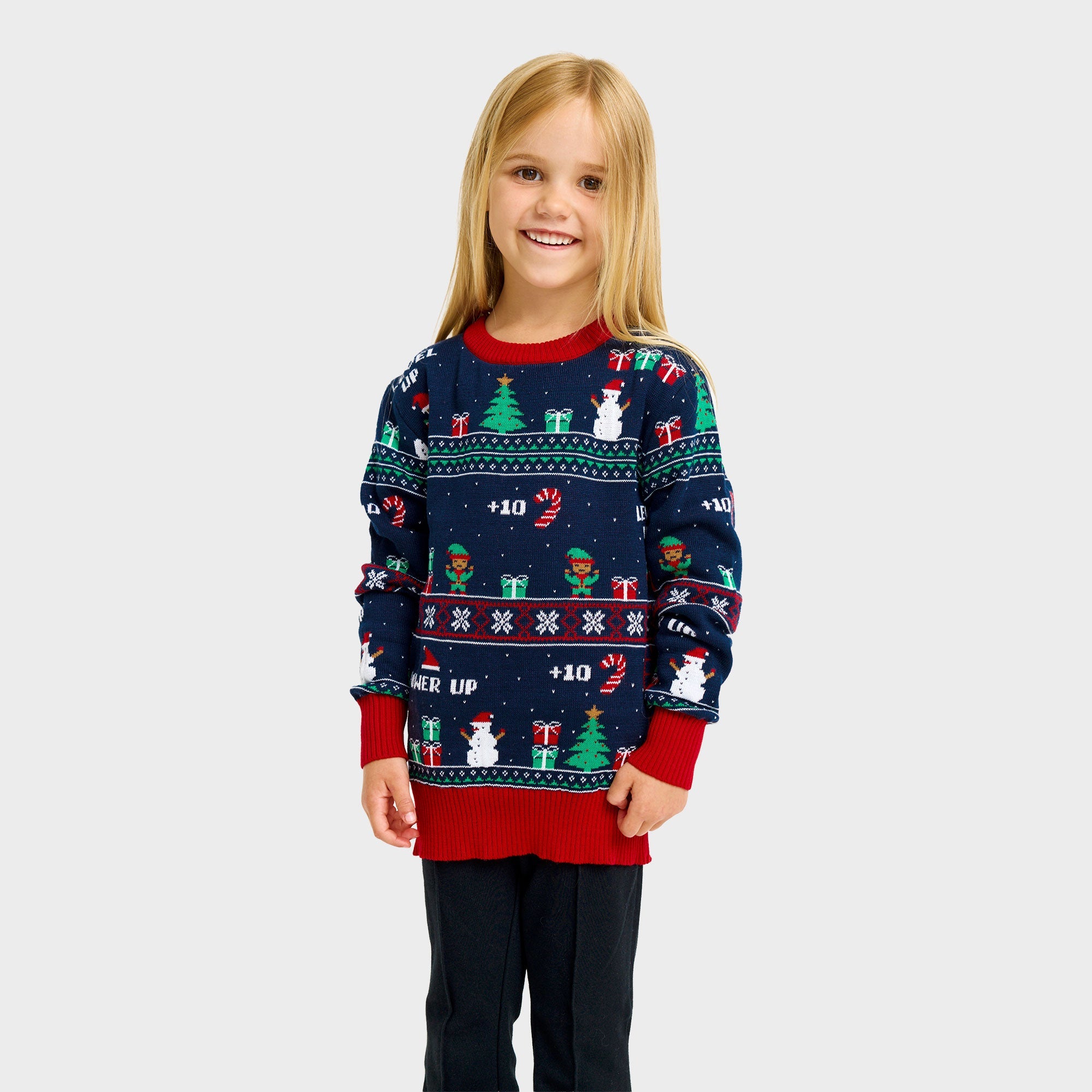 Vintage Gaming kersttrui – Kinderen