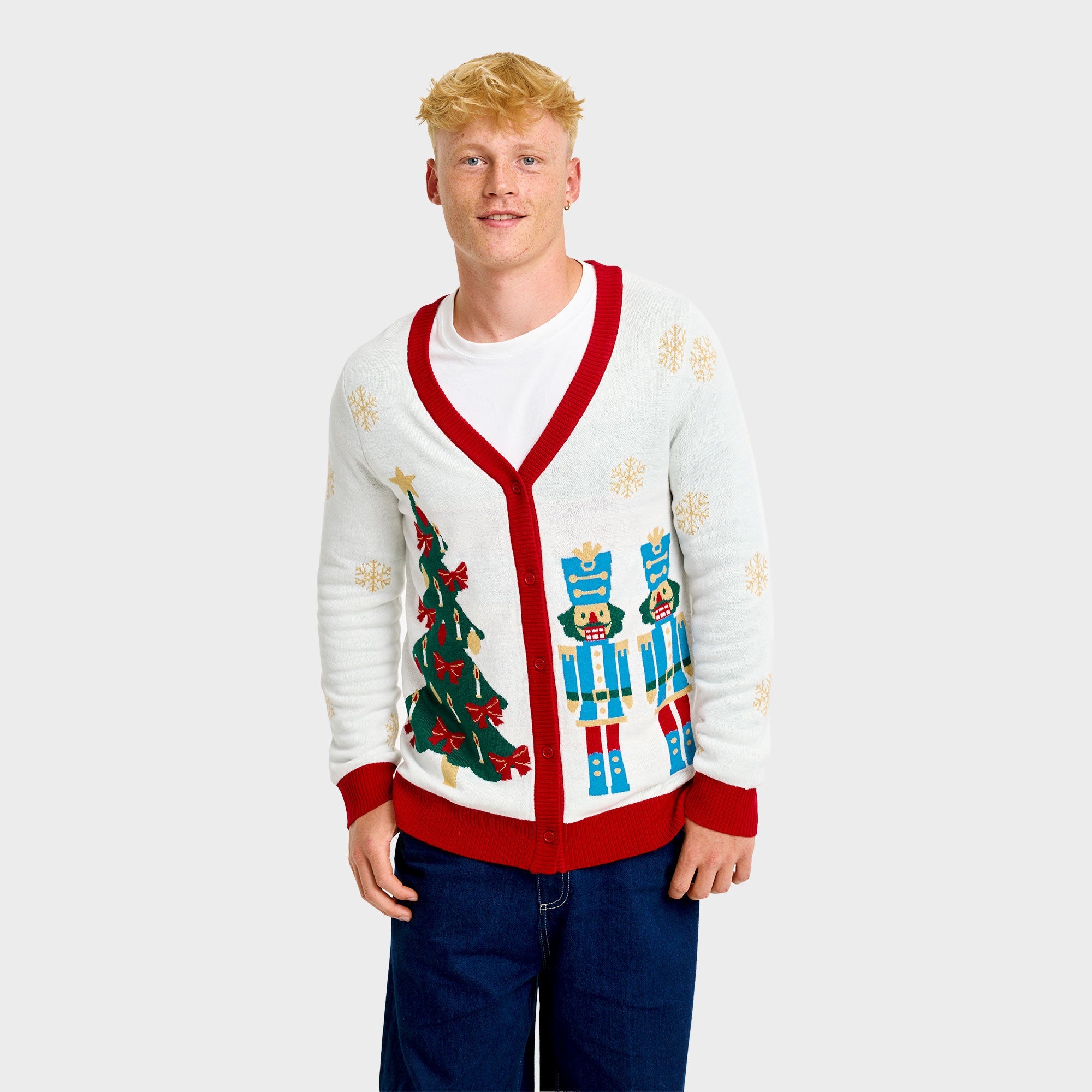 The Nutcracker kerstcardigan – Heren