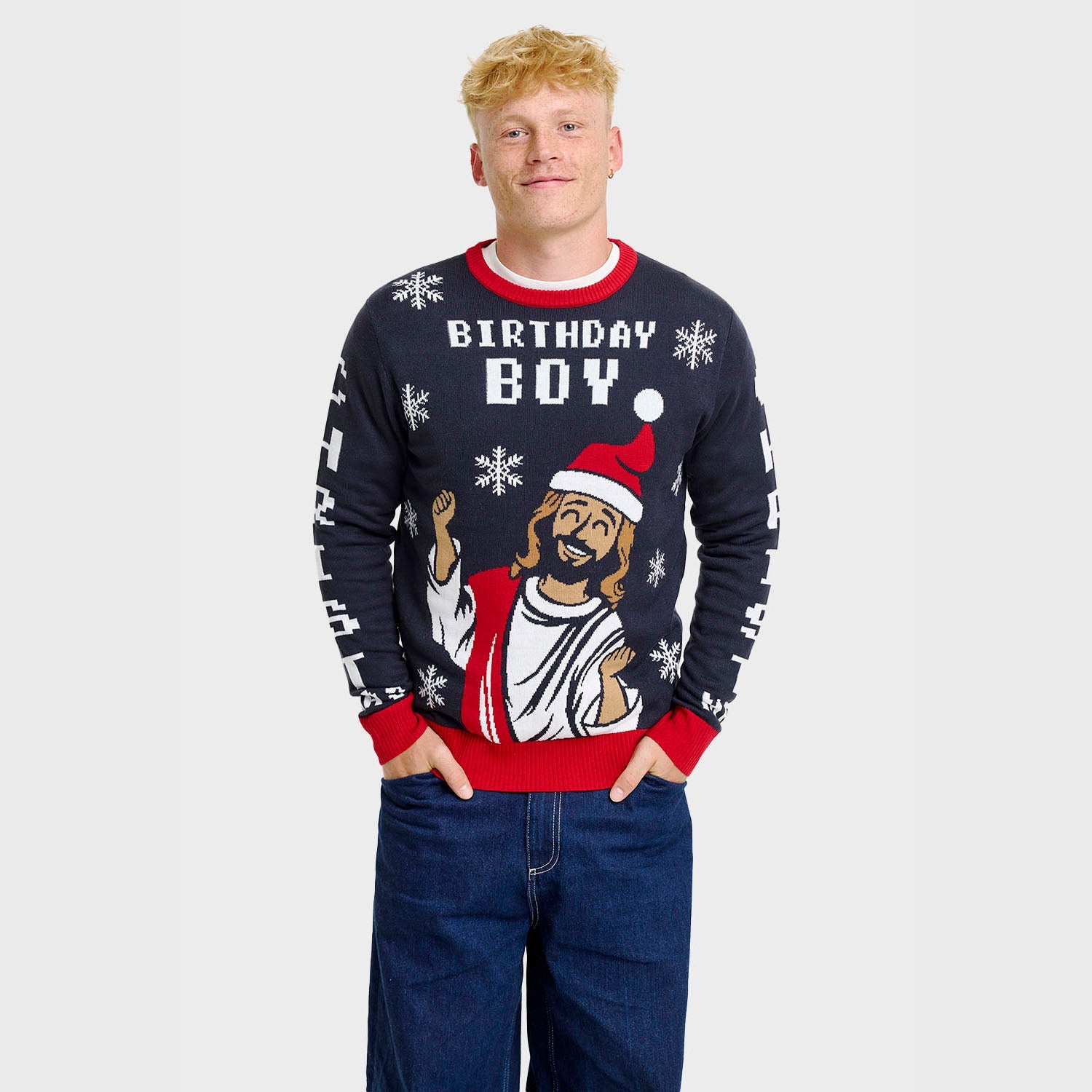 The Birthday Boy kersttrui – Heren