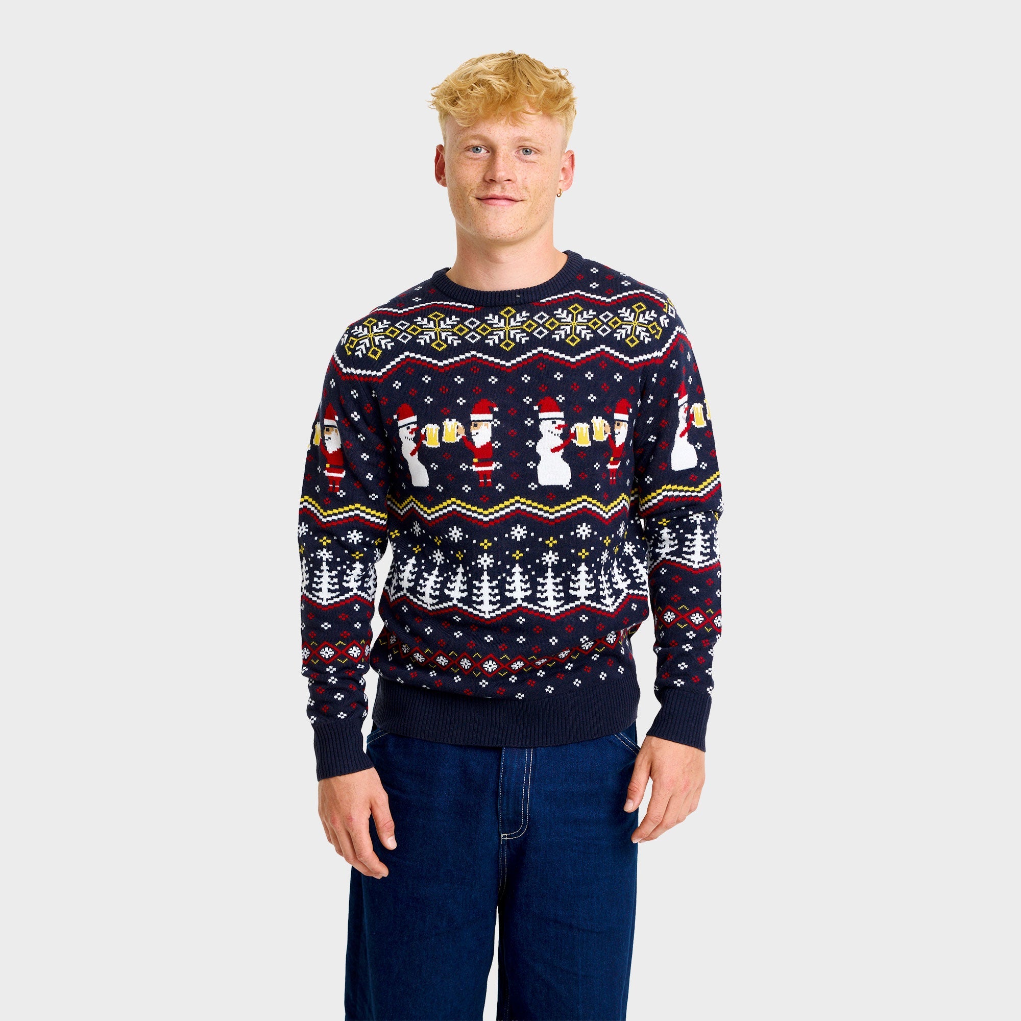 Cheers Santa kersttrui – Heren