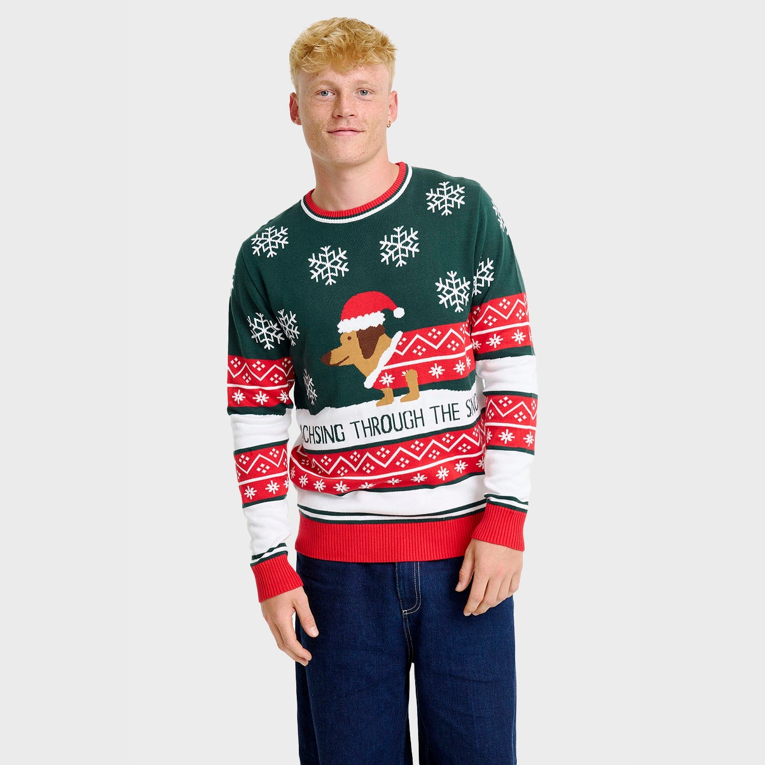 Dashing Around kersttrui – Heren