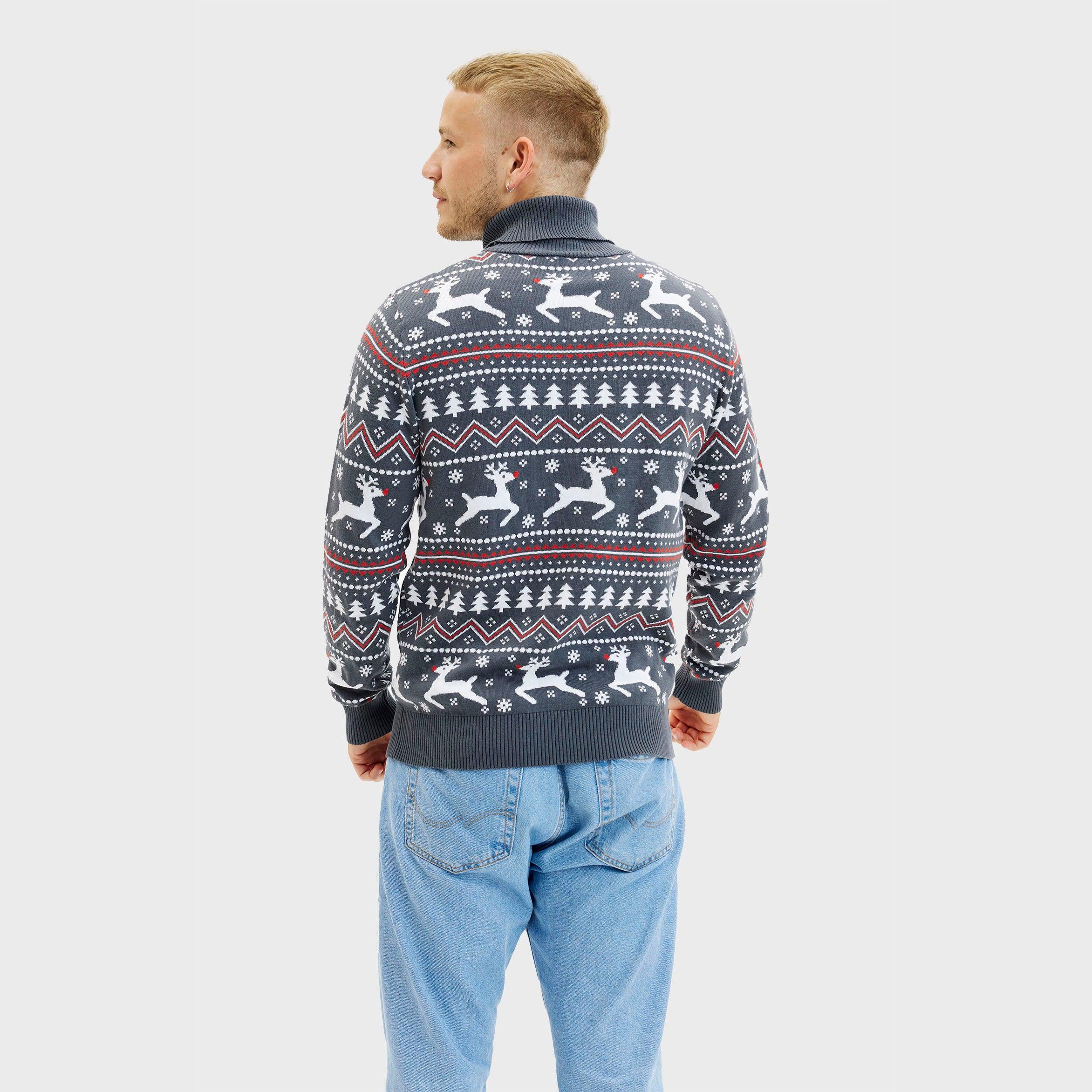 Le Pull De Noël Stylé Á Col Montant - Homme.