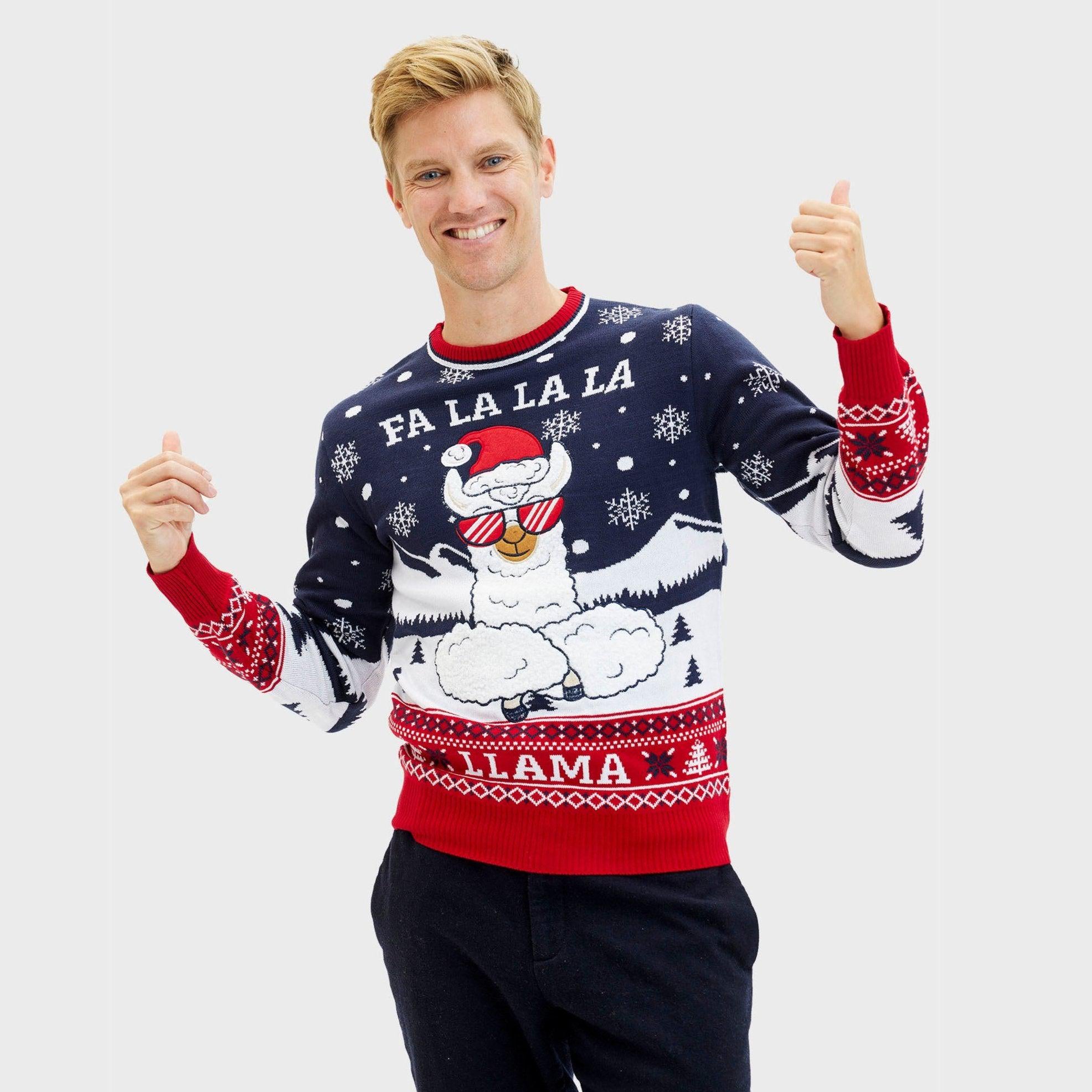 Fa la la la llama Sweater - Homme