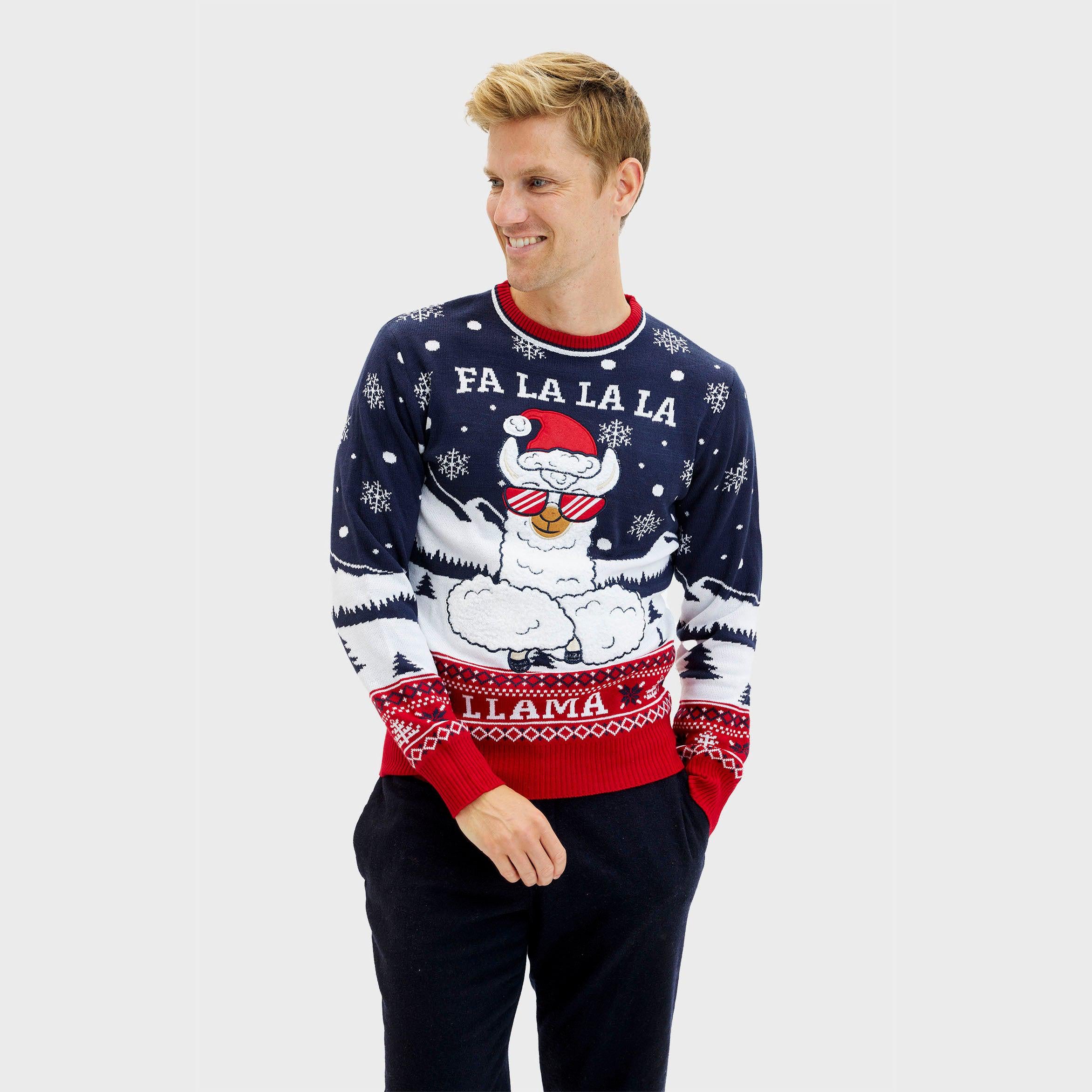 Fa la la la llama Sweater - Homme