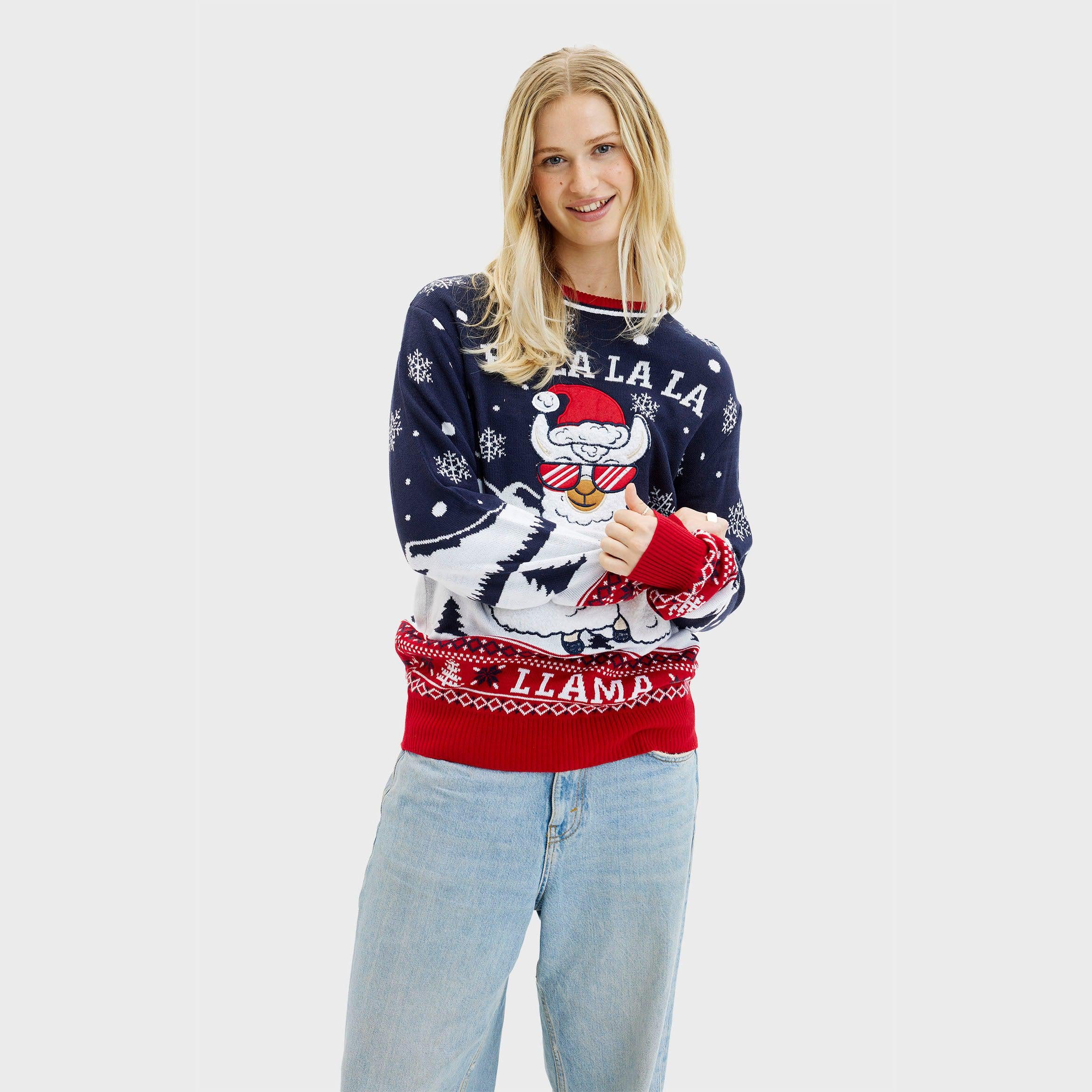 Fa la la la llama Sweater - Femme