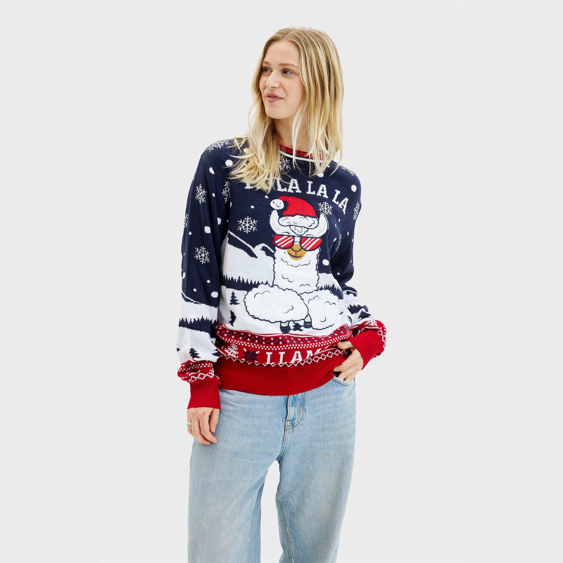 Fa la la la llama Sweater - Femme