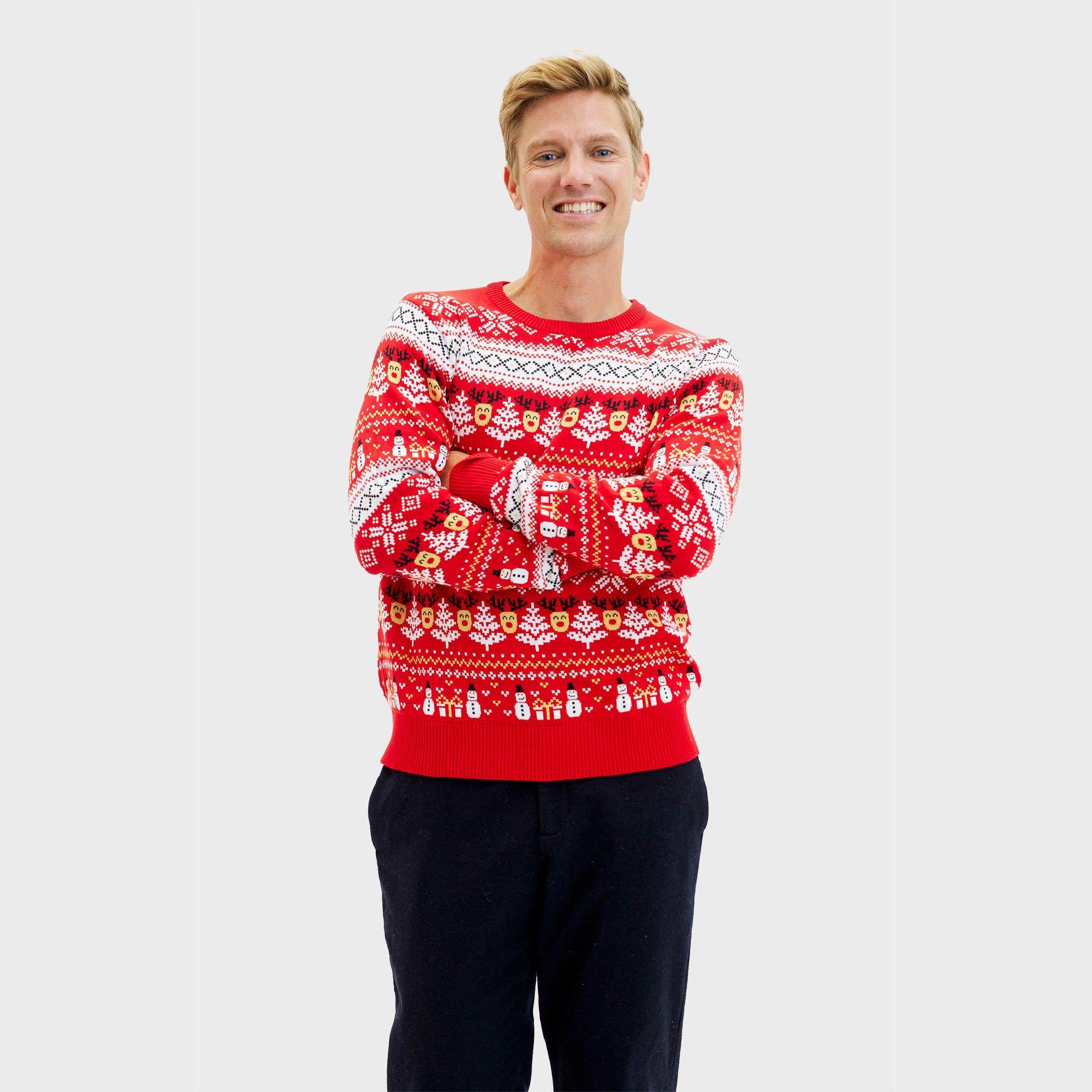 The Reinstyle Sweater Rouge - Homme.