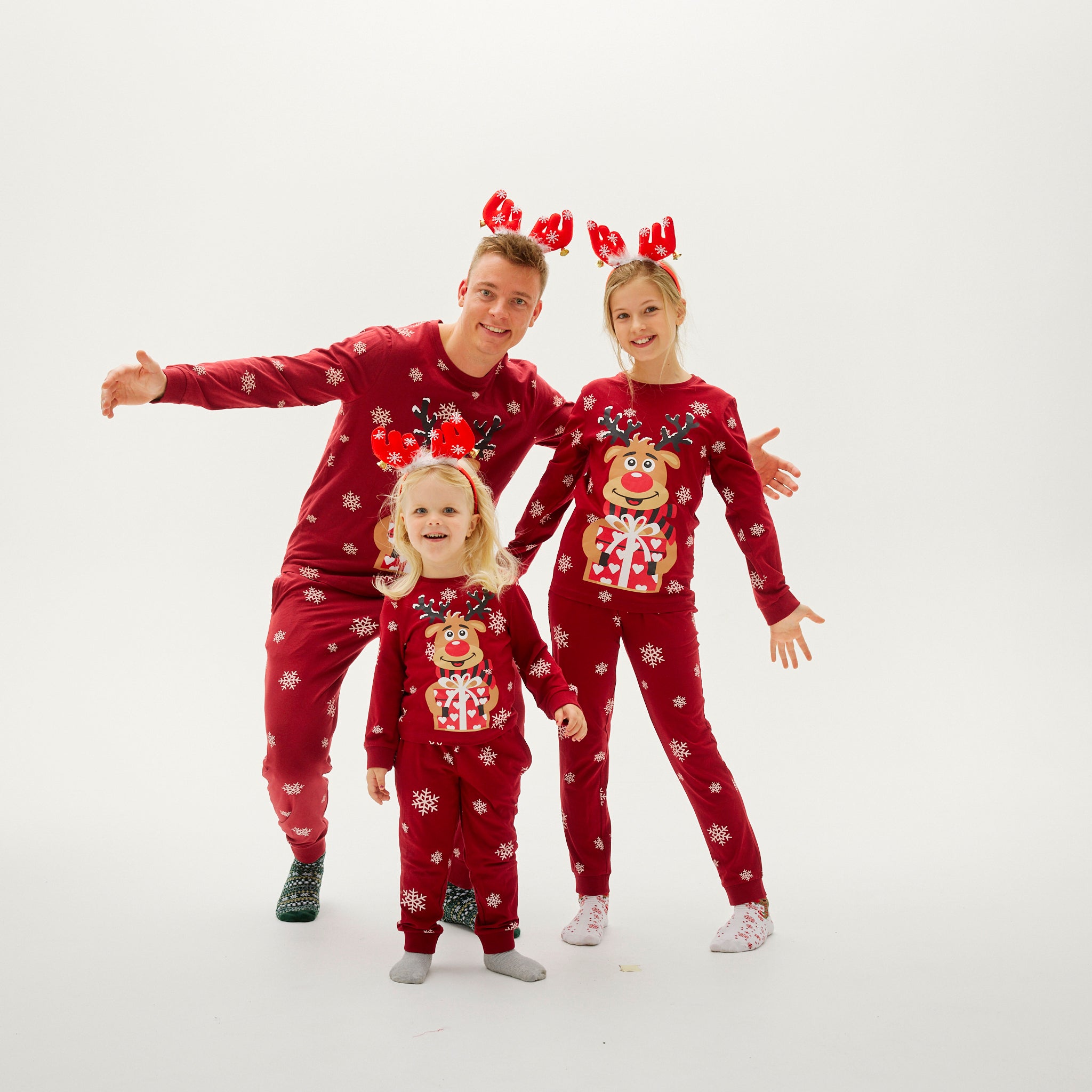 Pyjama Adorable De Rudolphe Rouge - Homme.
