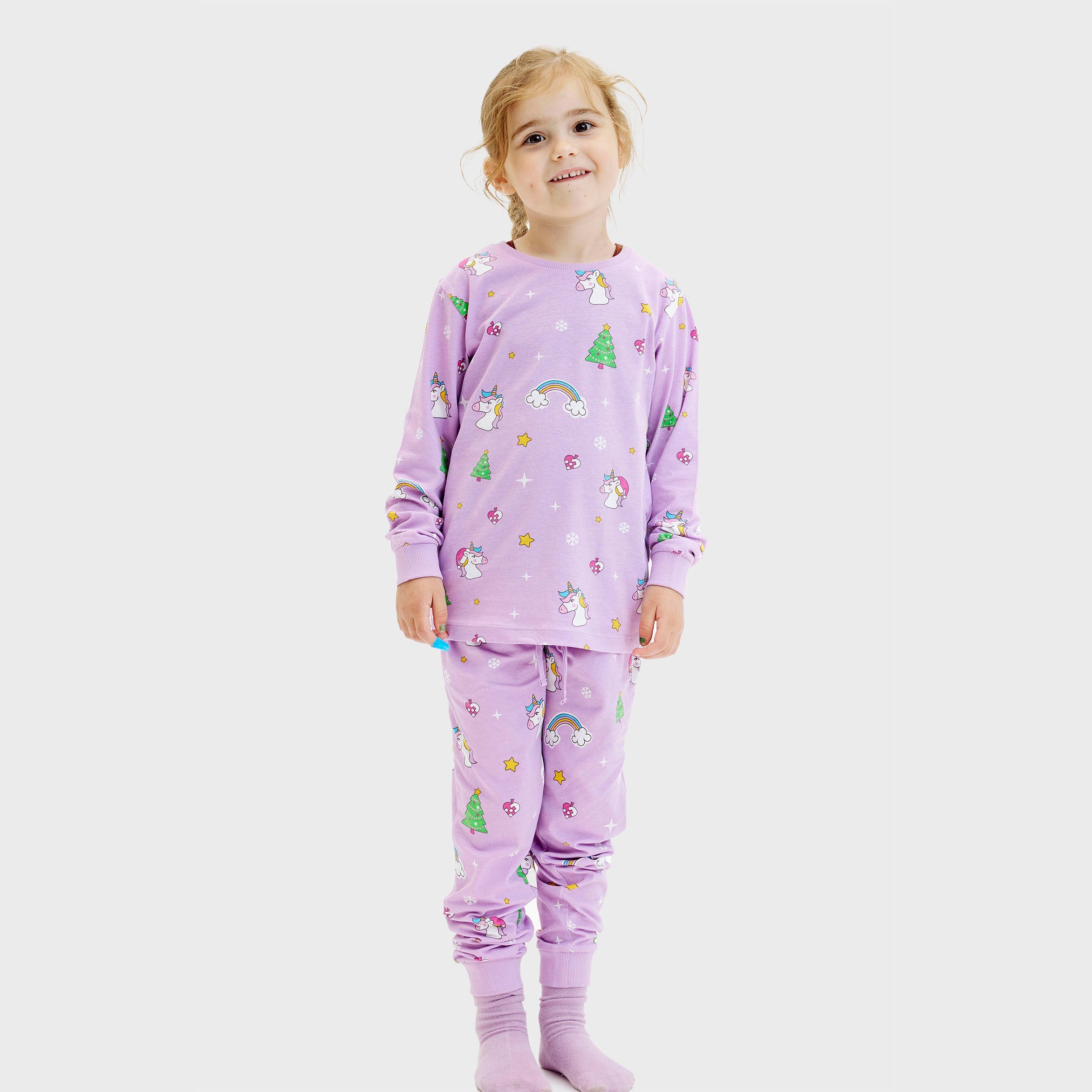Eenhoorn kerstpyjama - Kinderen.