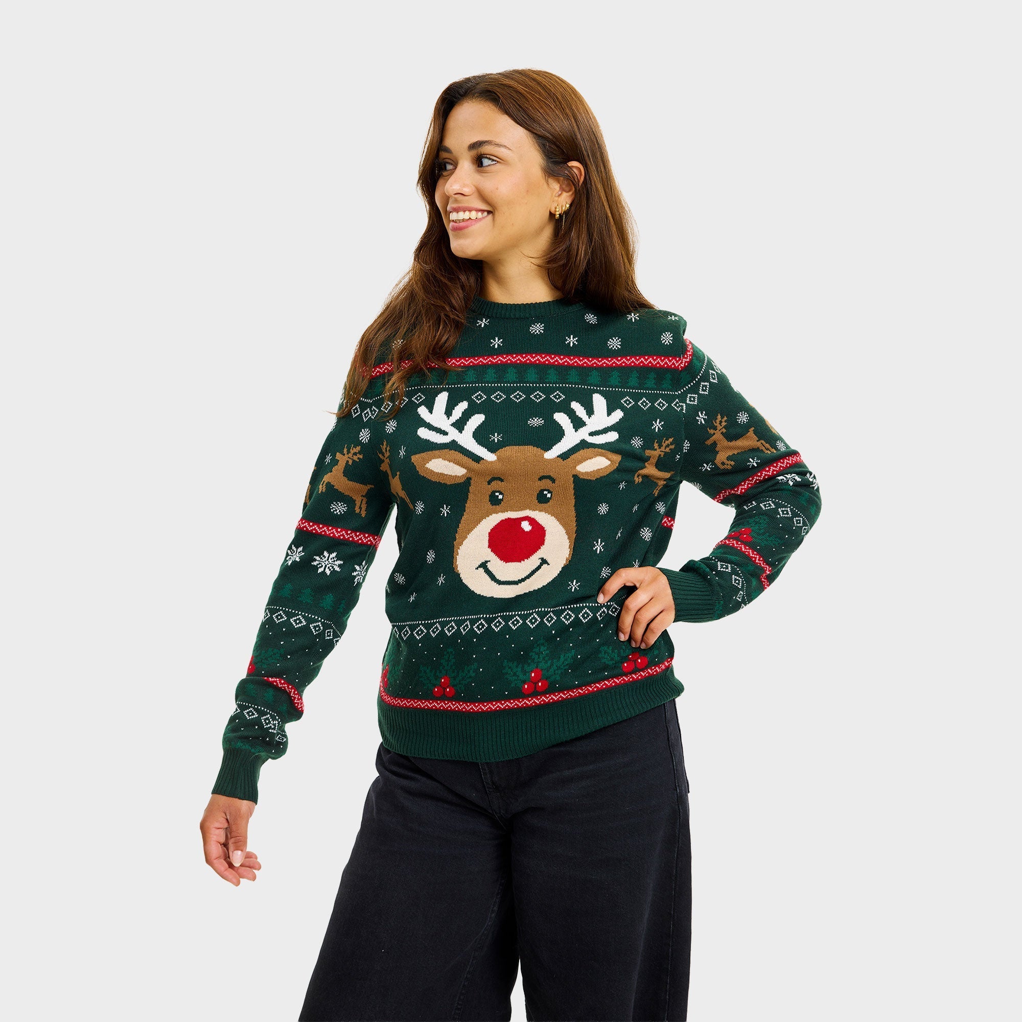 Rudolphs vrolijke kersttrui – Dames