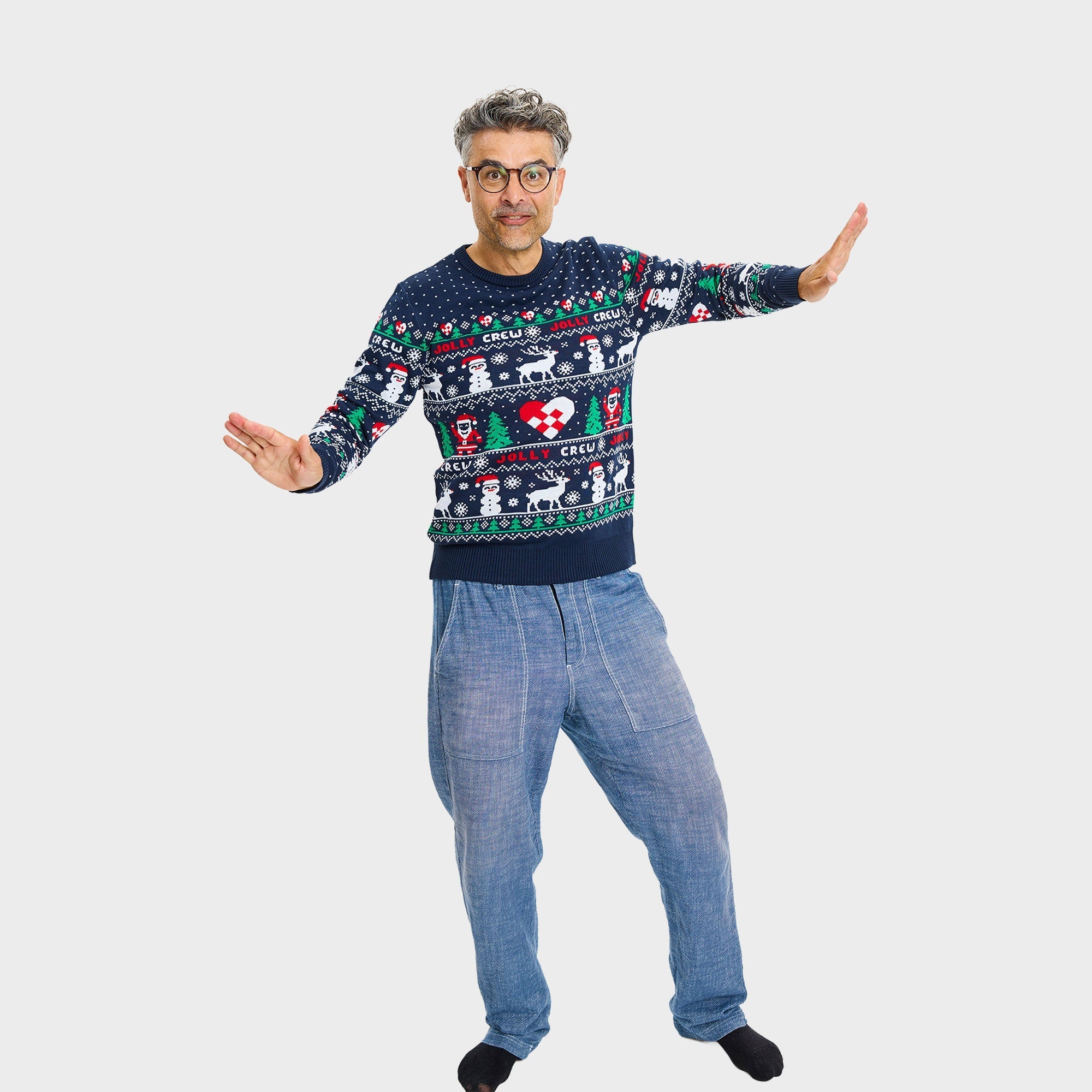 Jolly Crew kersttrui – Heren