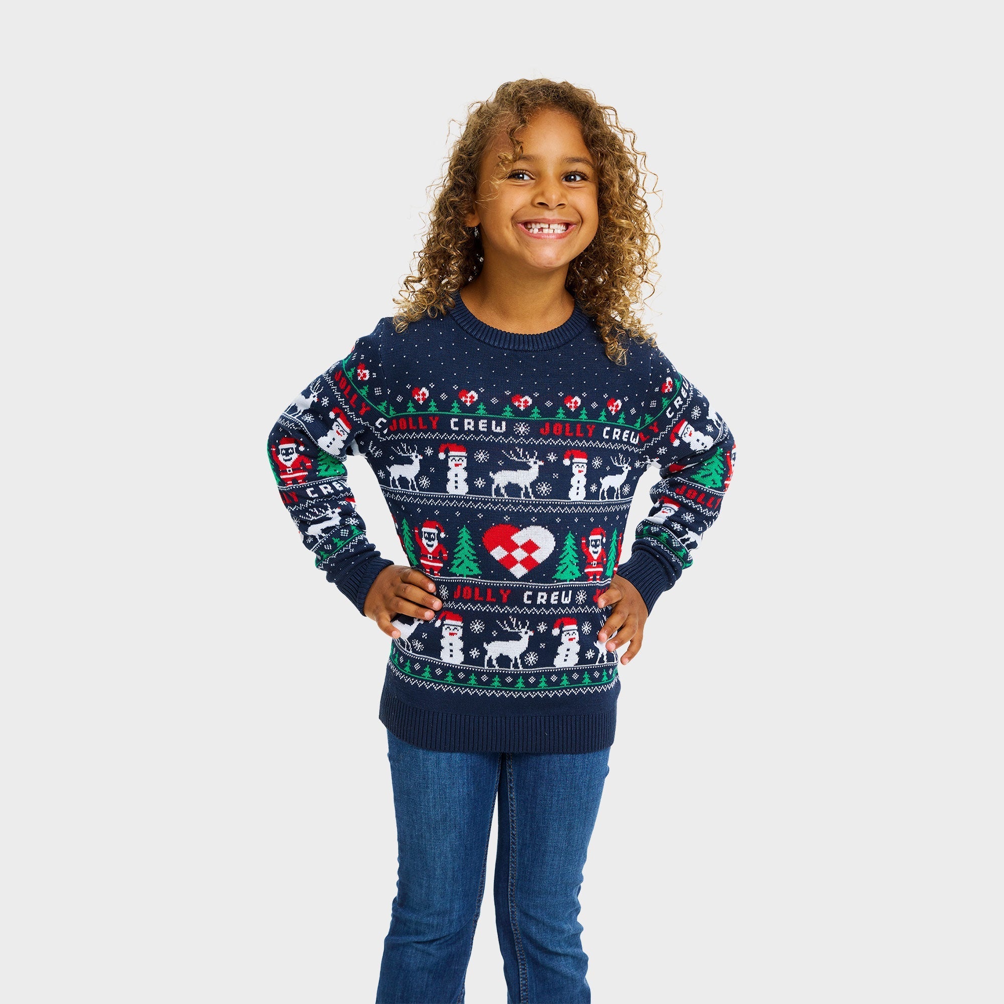 Jolly Crew kersttrui – Kinderen