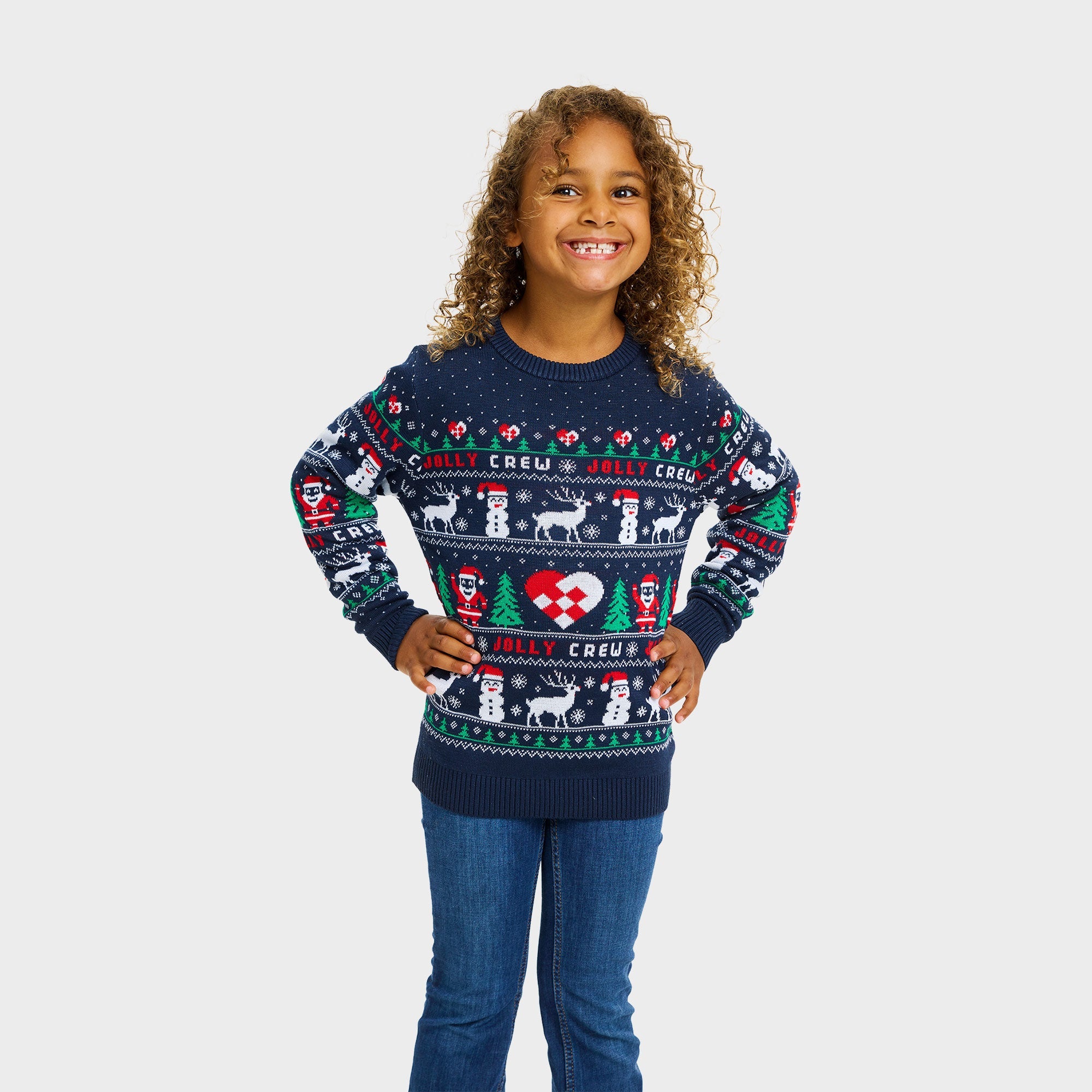 Jolly Crew kersttrui – Kinderen
