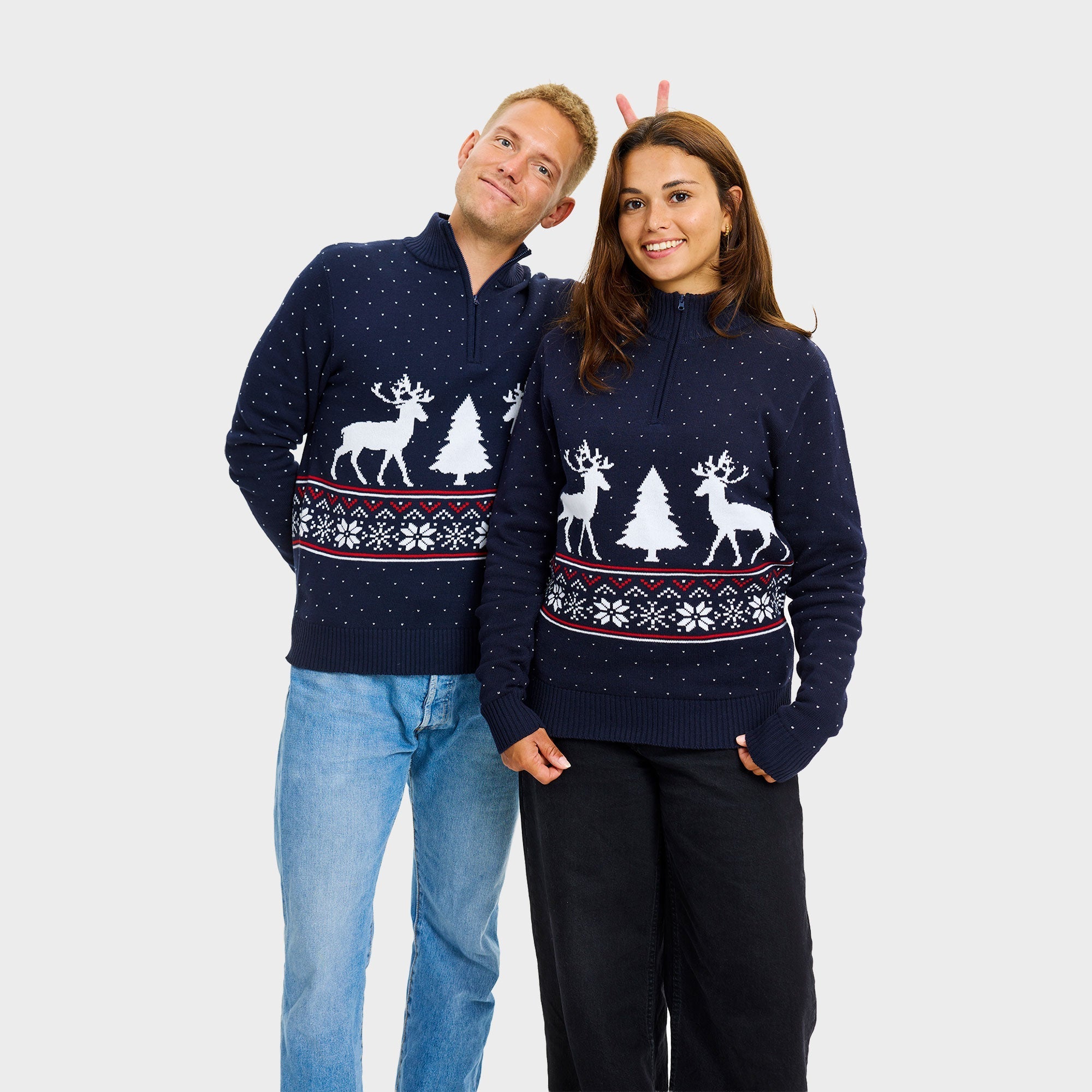 Winter half-zip trui – Heren