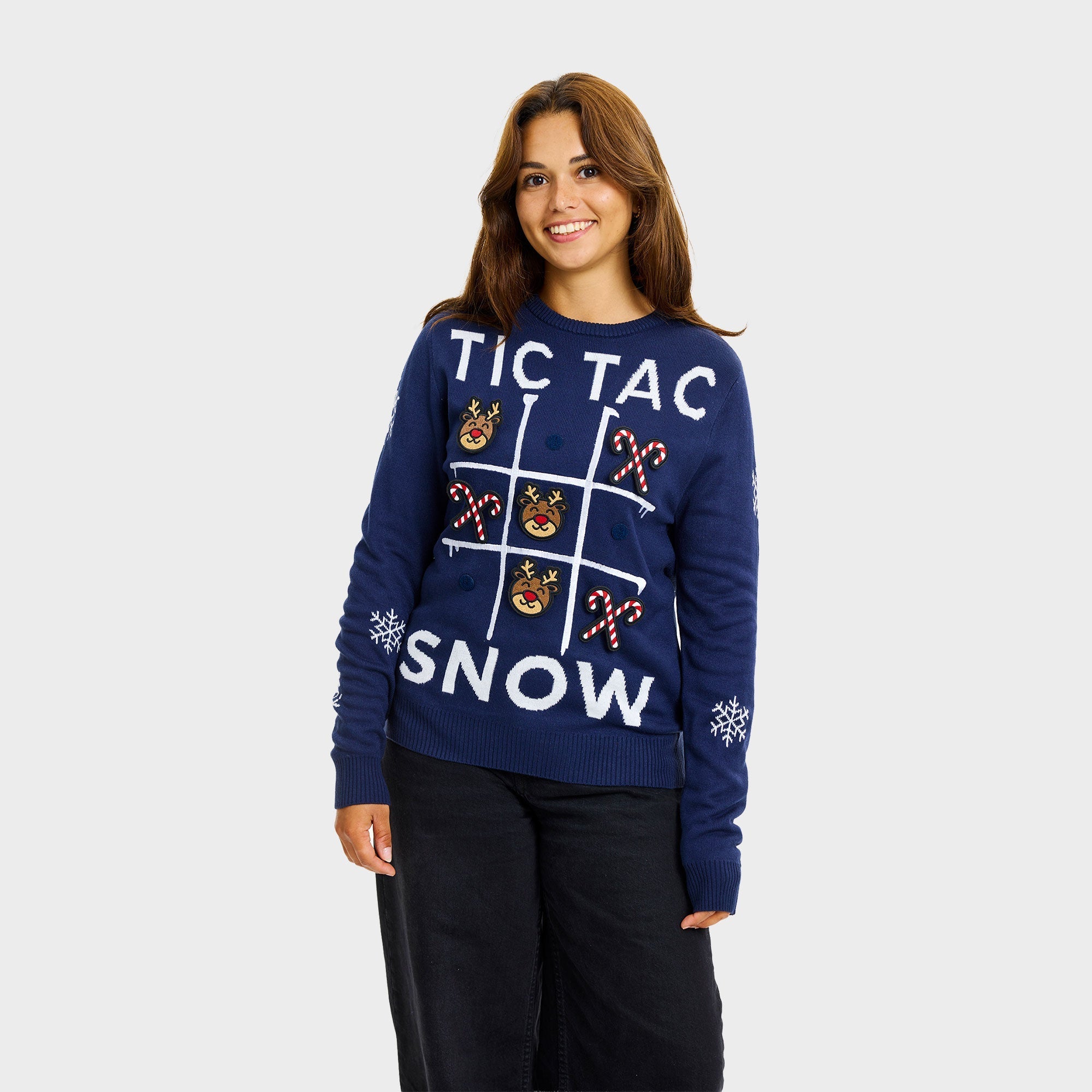 Tic Tac Toe kersttrui – Dames