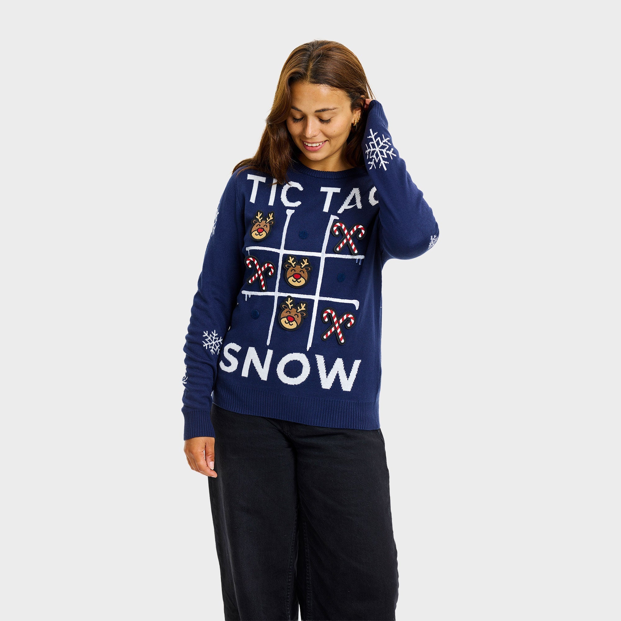 Tic Tac Toe kersttrui – Dames