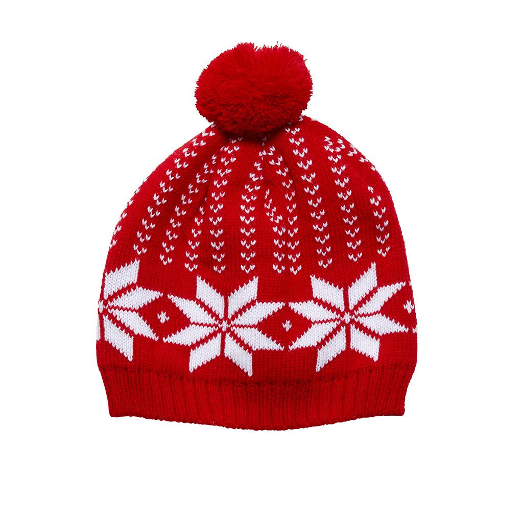 Un bonnet de Noël rouge.