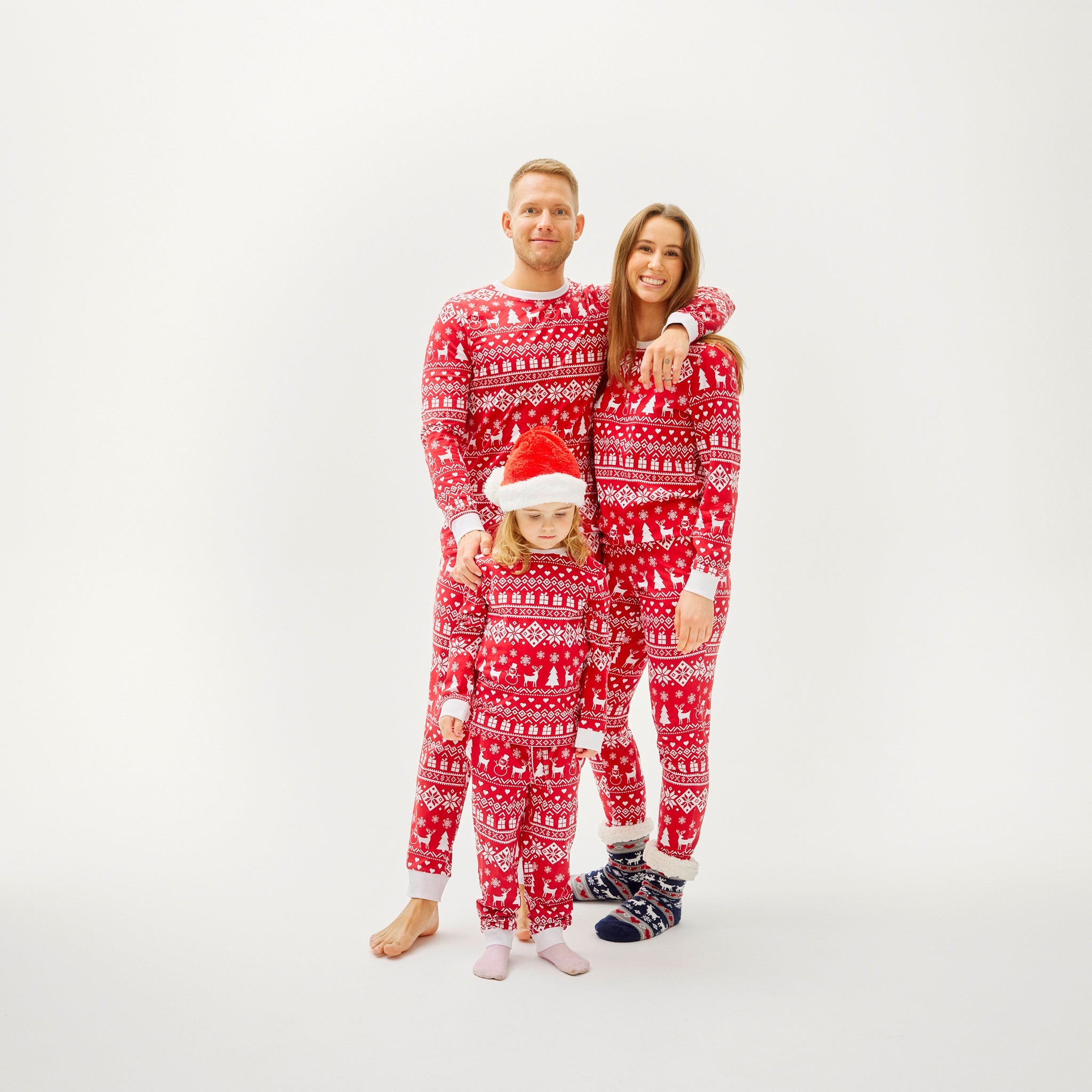 The Peaceful Pyjama De Noël Bordeaux - Enfants.