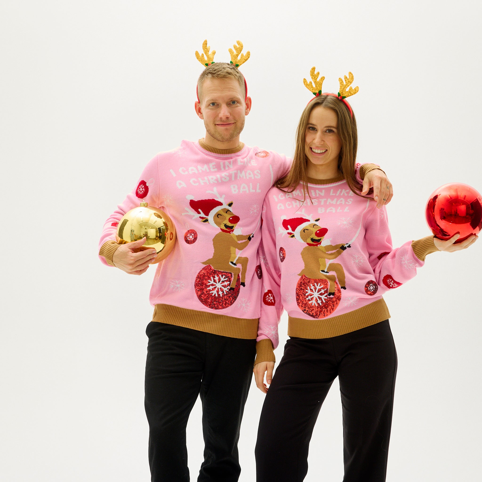 I Came In Like A Christmas Ball Sweater - Homme