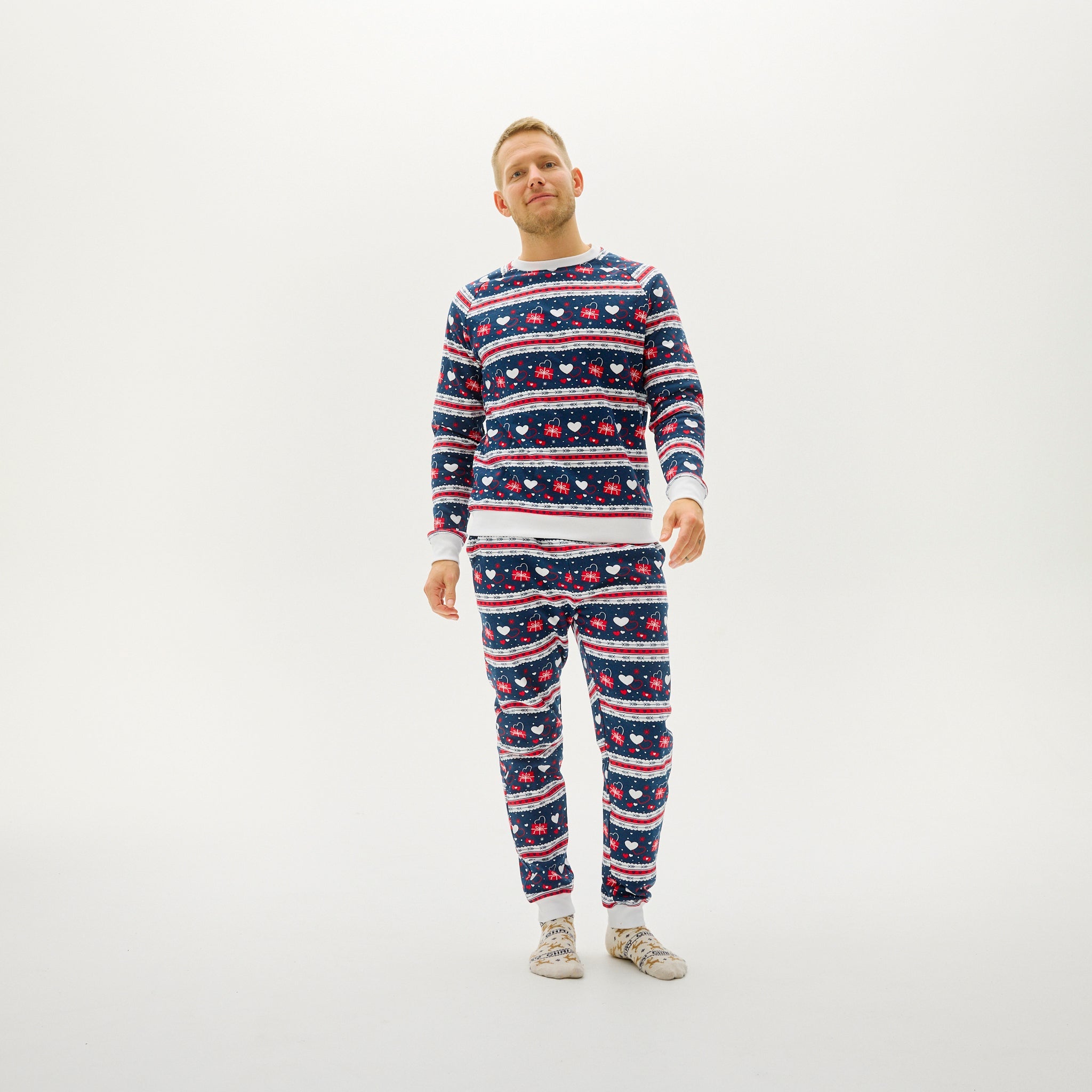 Ensemble Saint Valentin Bleu Marine - Homme.