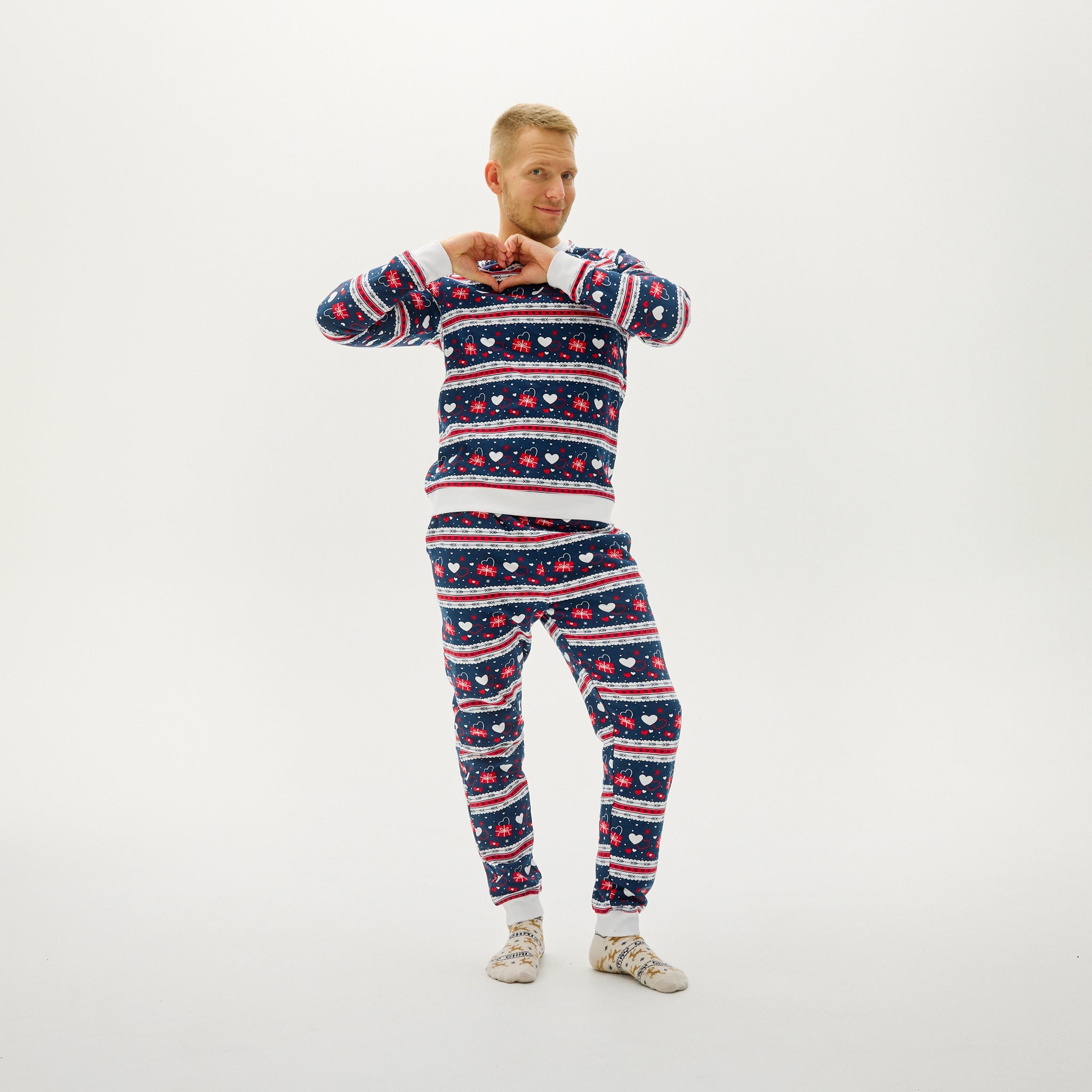 Ensemble Saint Valentin Bleu Marine - Homme.