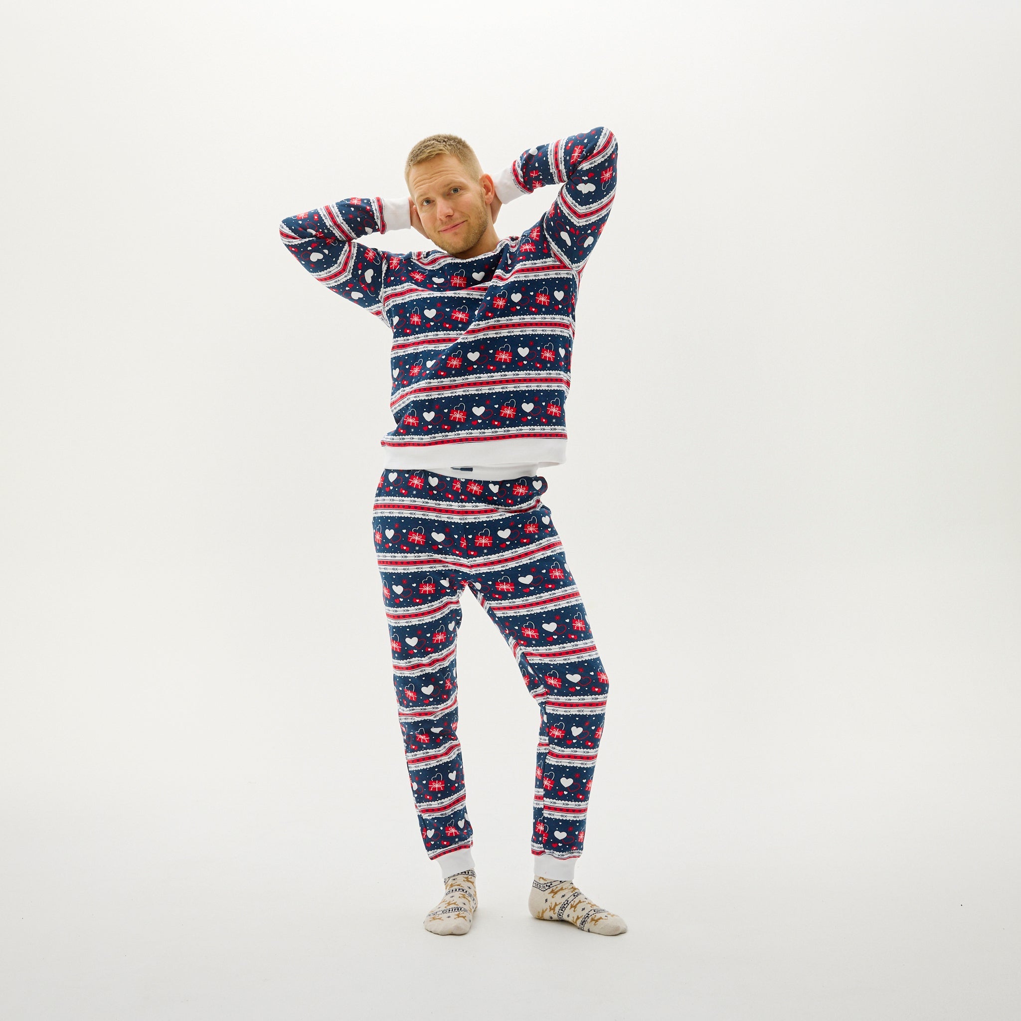 Ensemble Saint Valentin Bleu Marine - Homme.