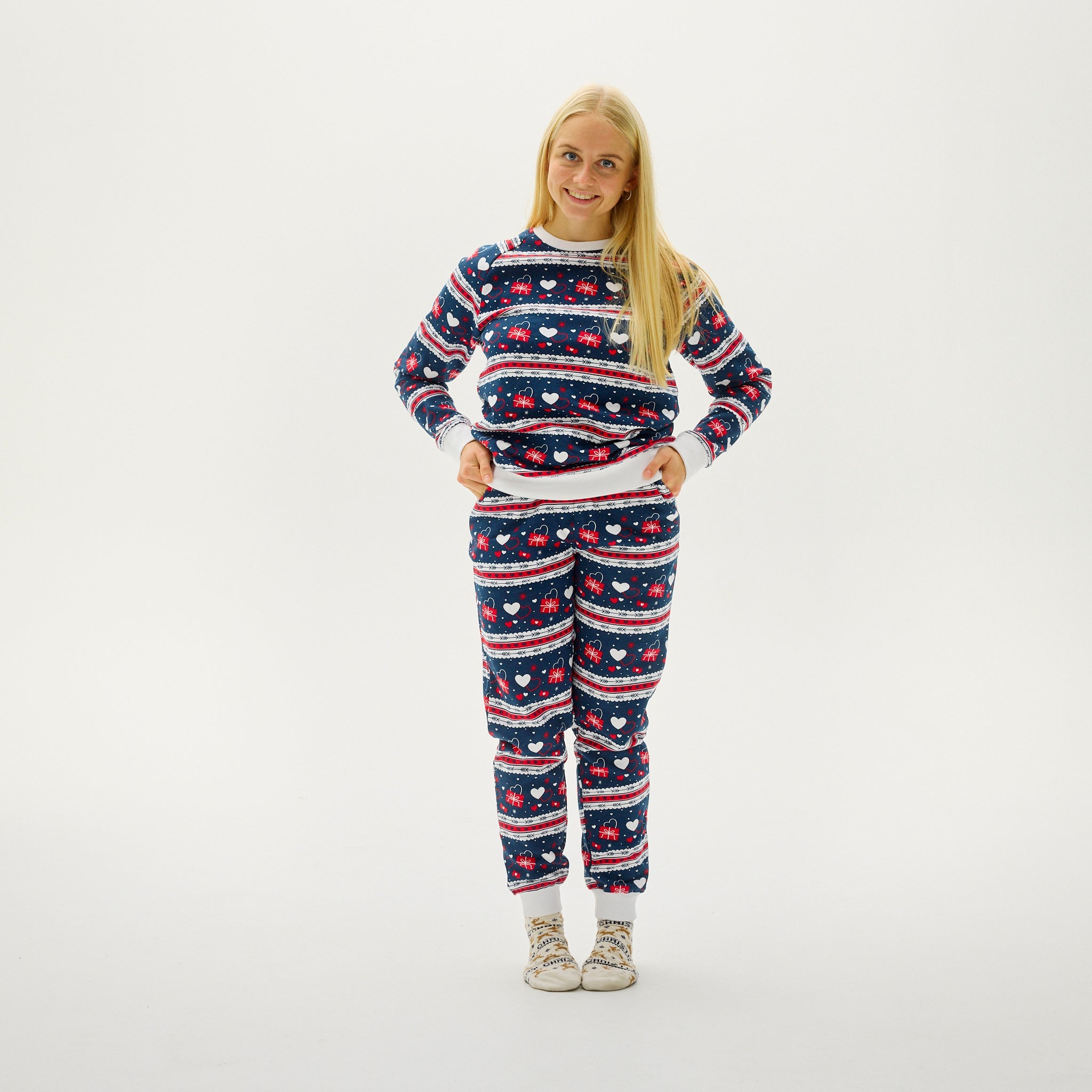 Ensemble Saint Valentin Bleu Marine - Femme.